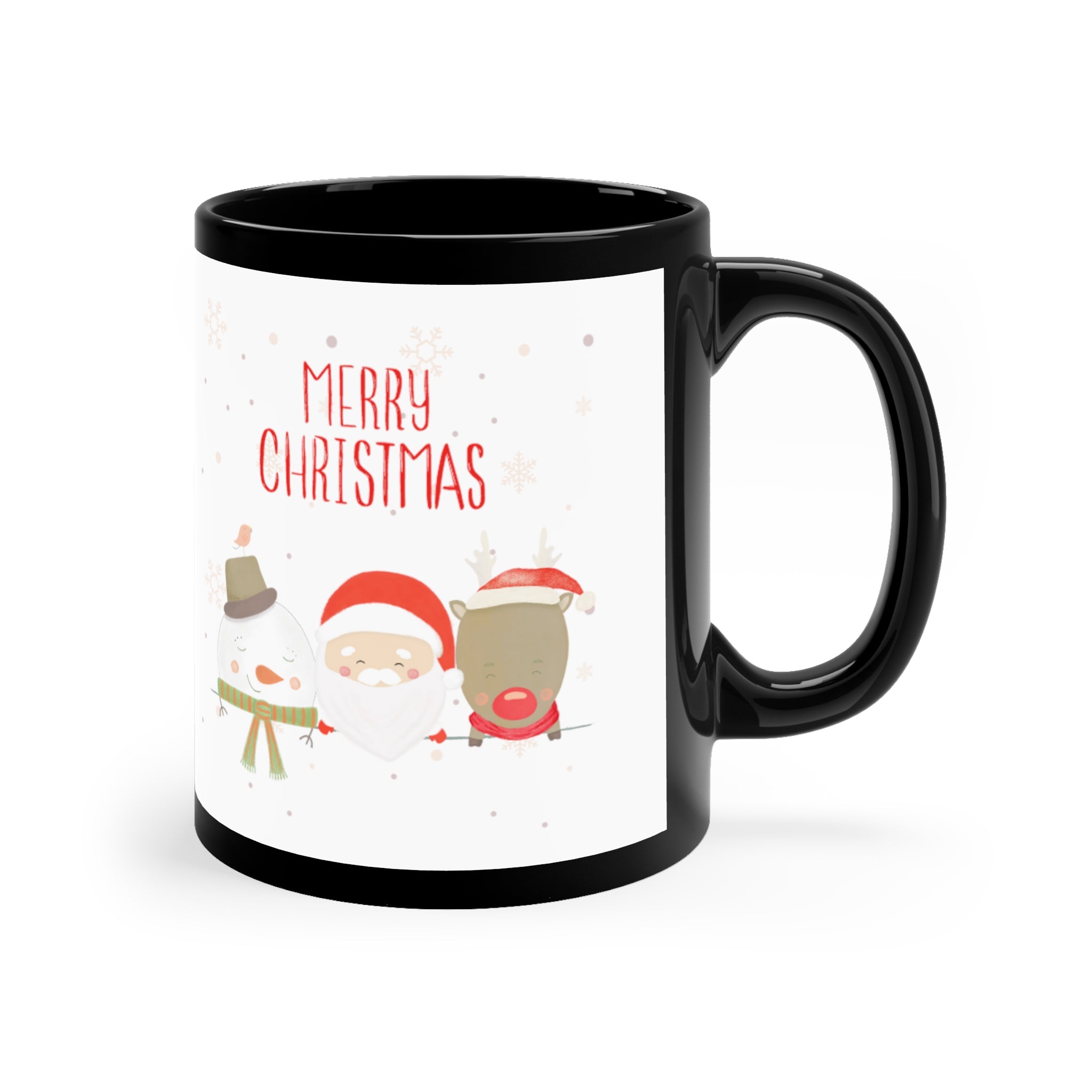 Merry Xmas Crew 11oz Black Mug