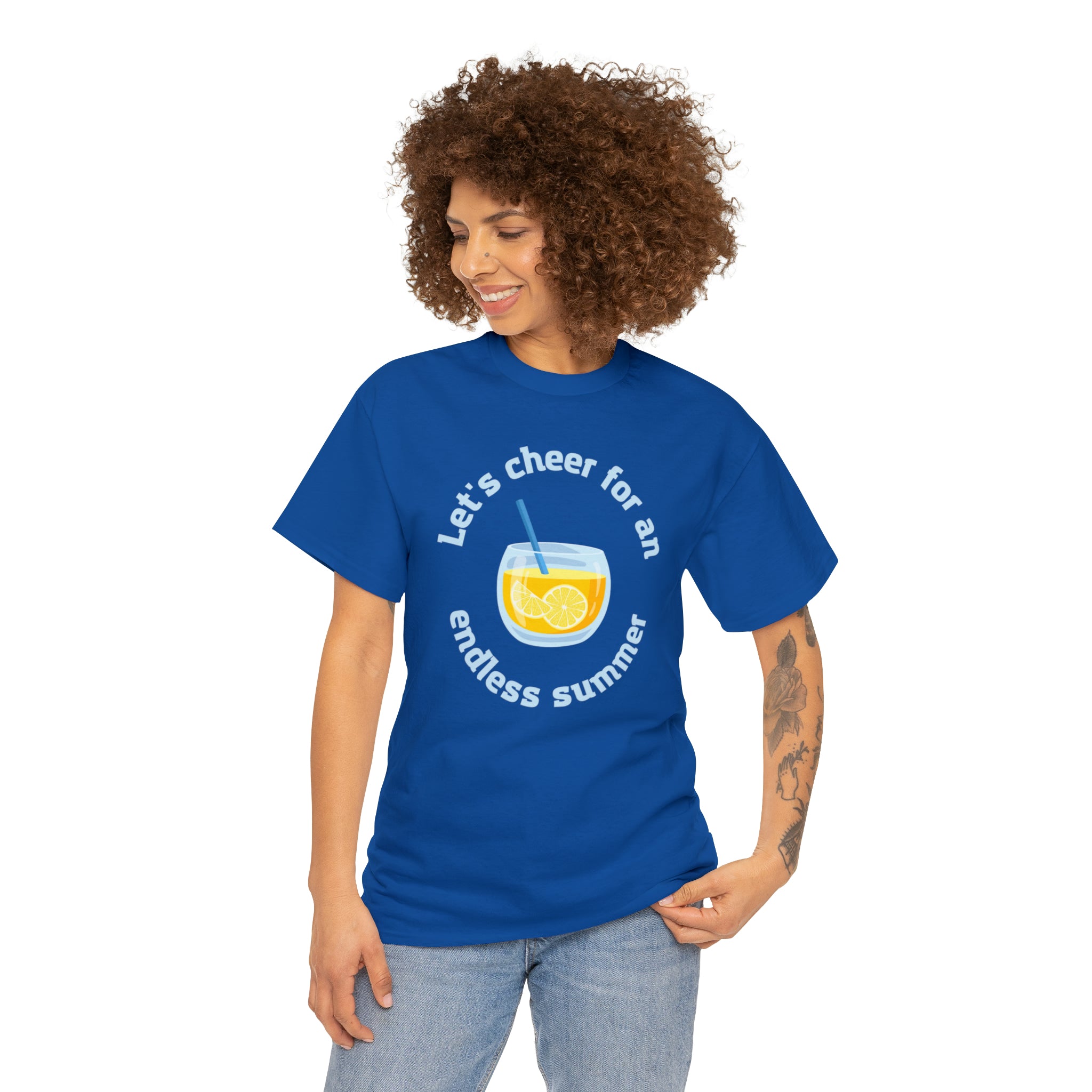 Let's Cheer For An Endless Summer Unisex Heavy Cotton Tee