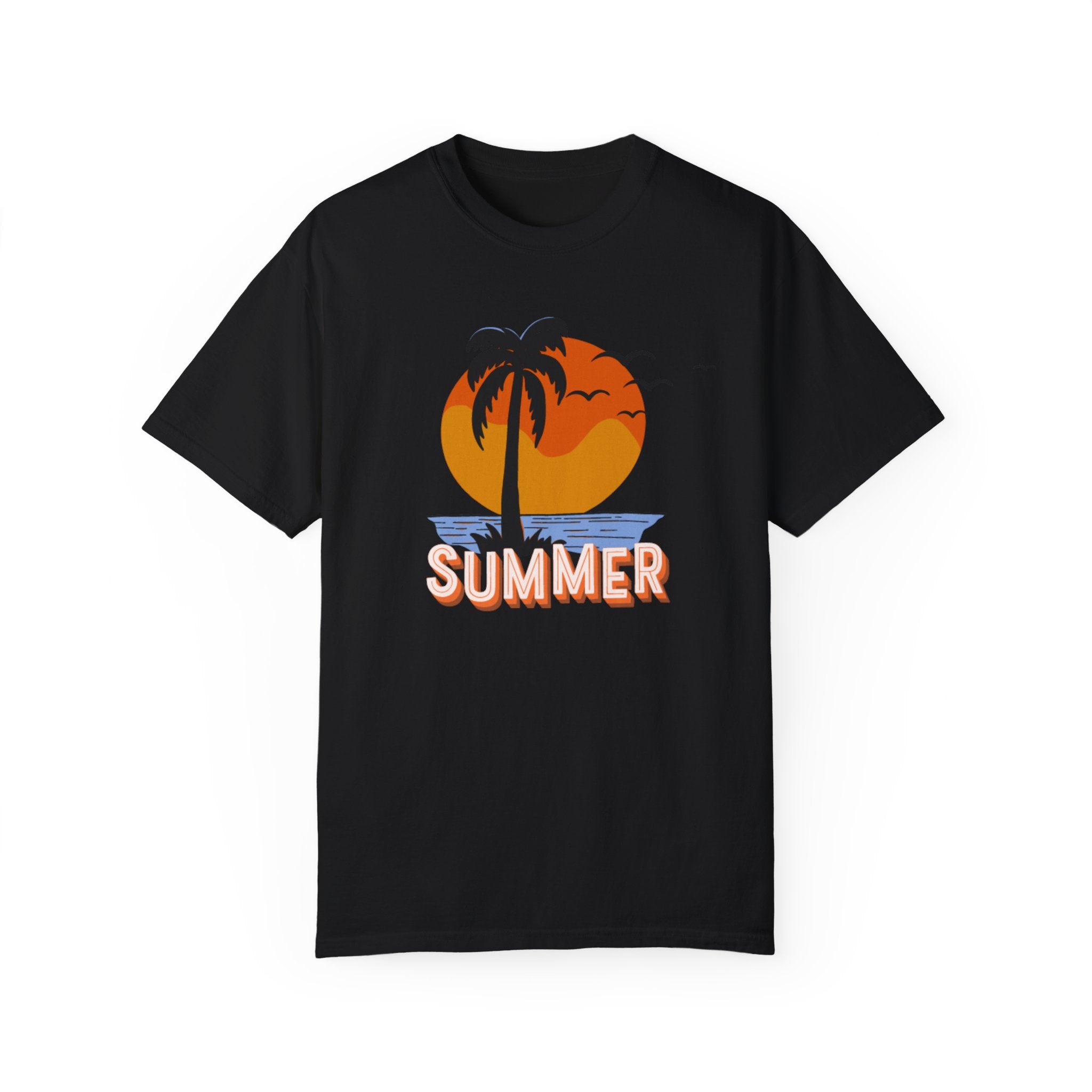 Summer Sunset Unisex Garment-Dyed T-shirt