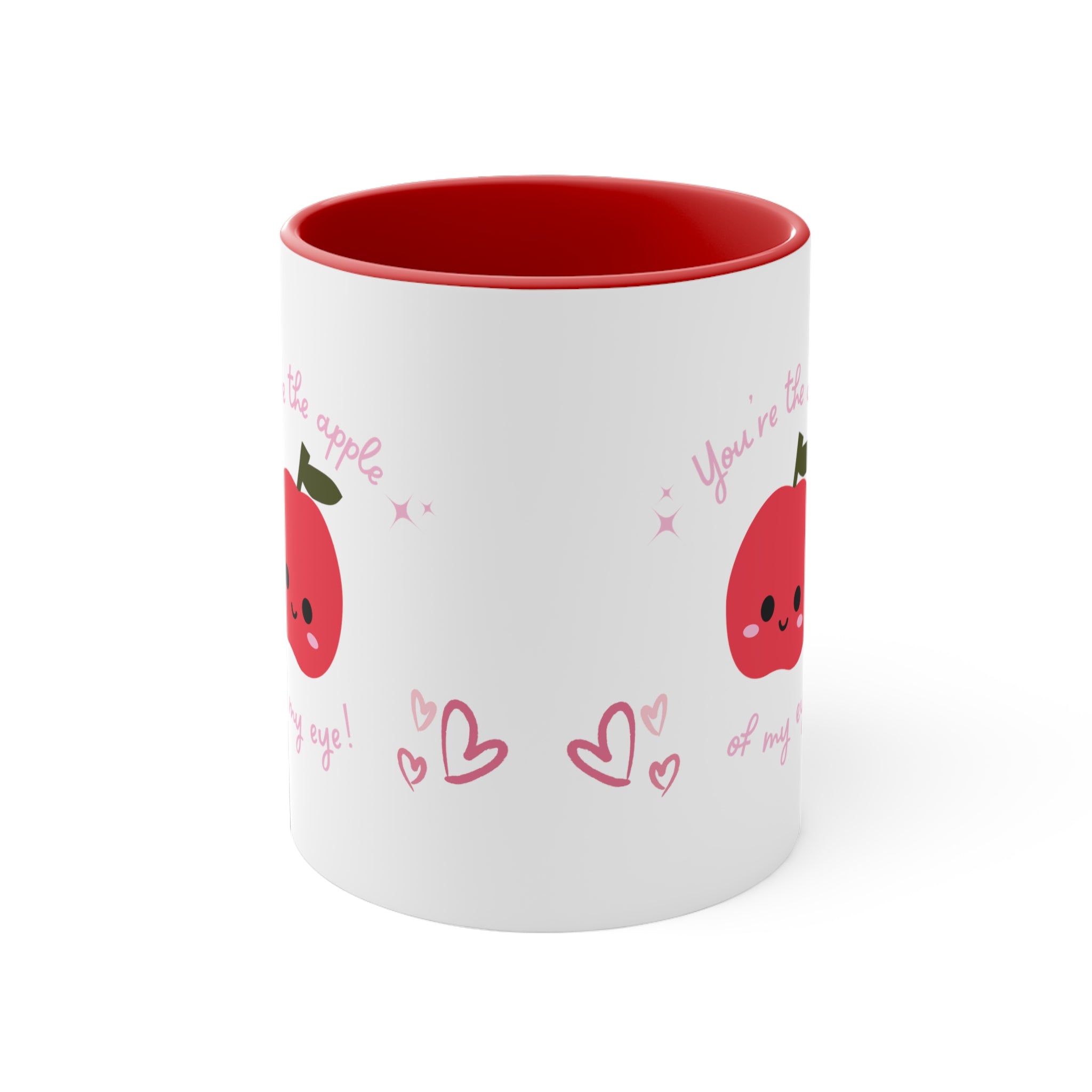 You Are The Apple Of My Eyes Accent Coffee Mug, 11oz
