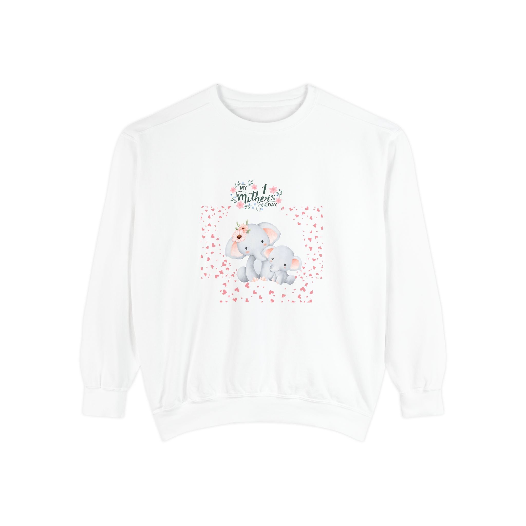 My 1st Mother's Day Sweatshirt Unisex Garment-Dyed