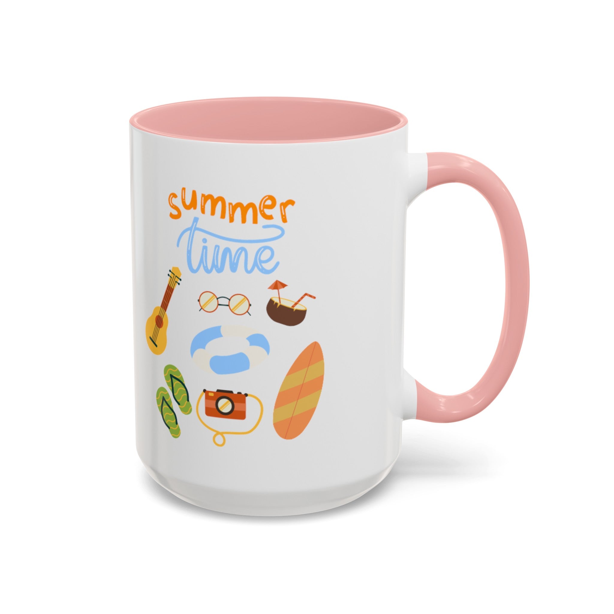 Summertime Fun Accent Coffee Mug (11, 15oz)