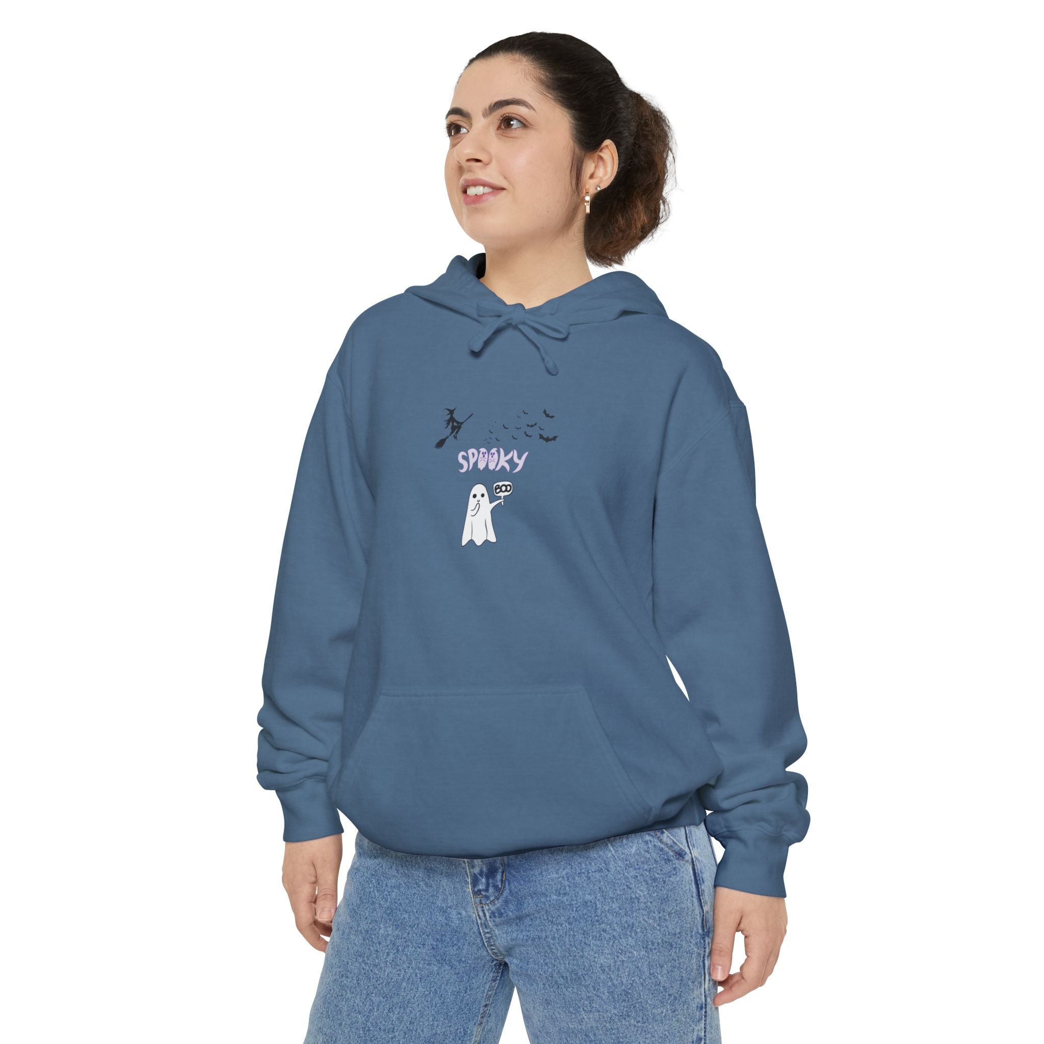 Spooky Boo Unisex Garment-Dyed Hoodie