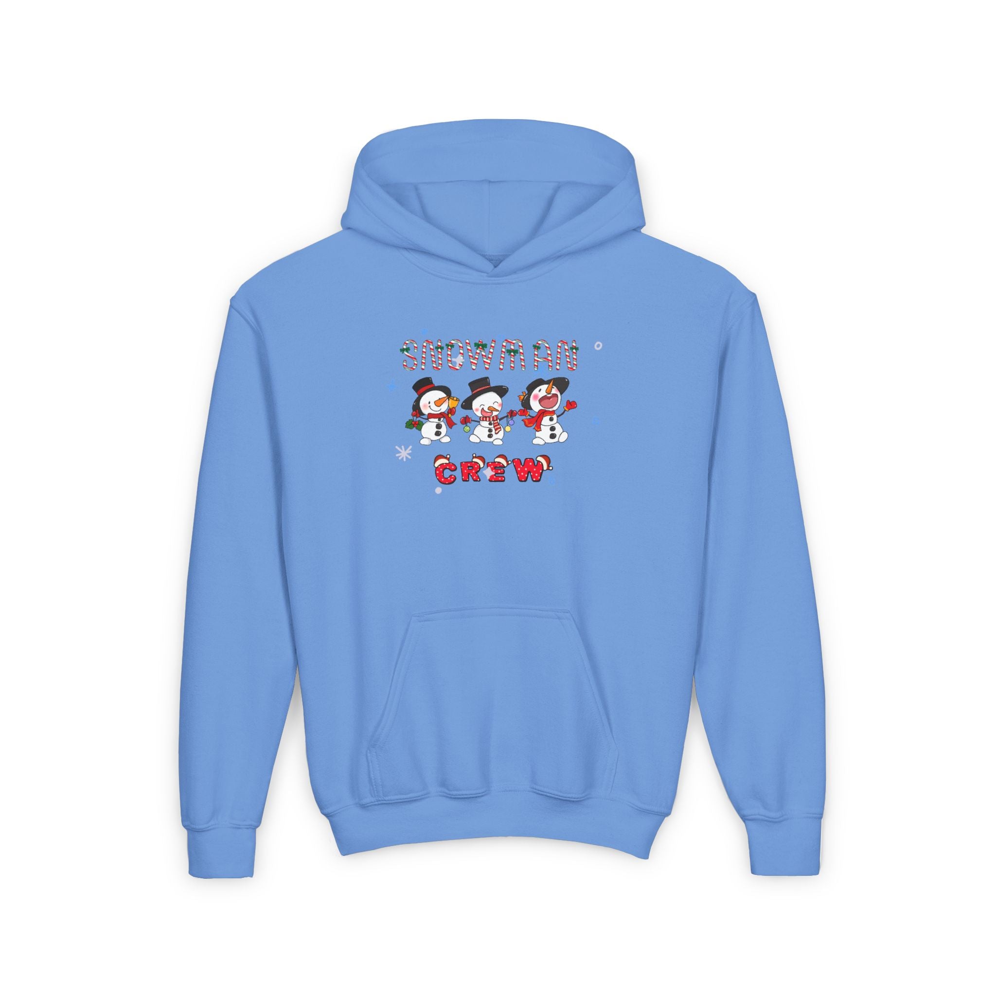 Snowman Crew Youth Heavy Blend Hooded Sweatshirt