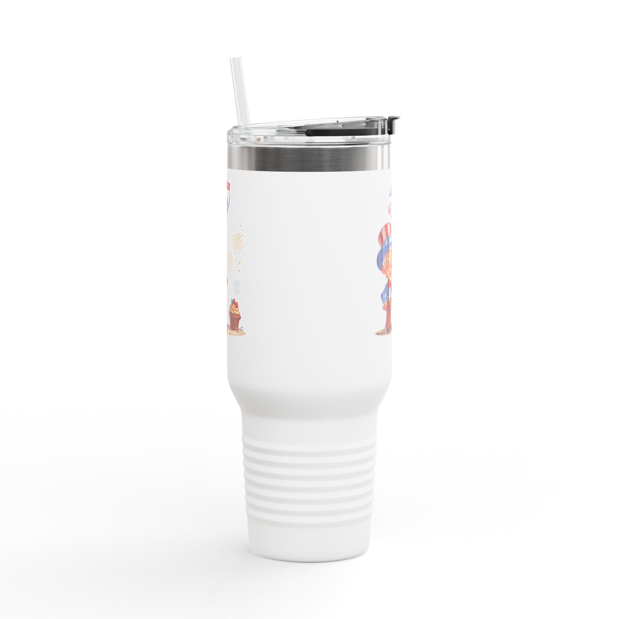 Uncle Sam Happy 4th of July Insulated Travel Mug, 40oz