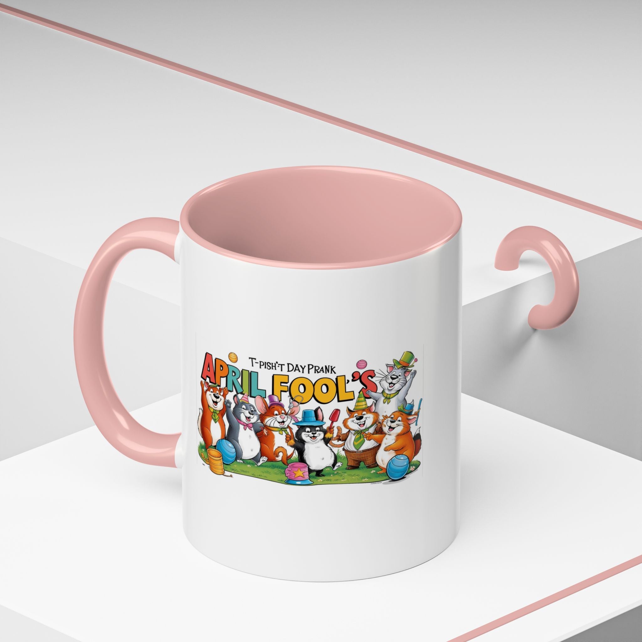 T-Pish'-T Day Prank Accent Coffee Mug