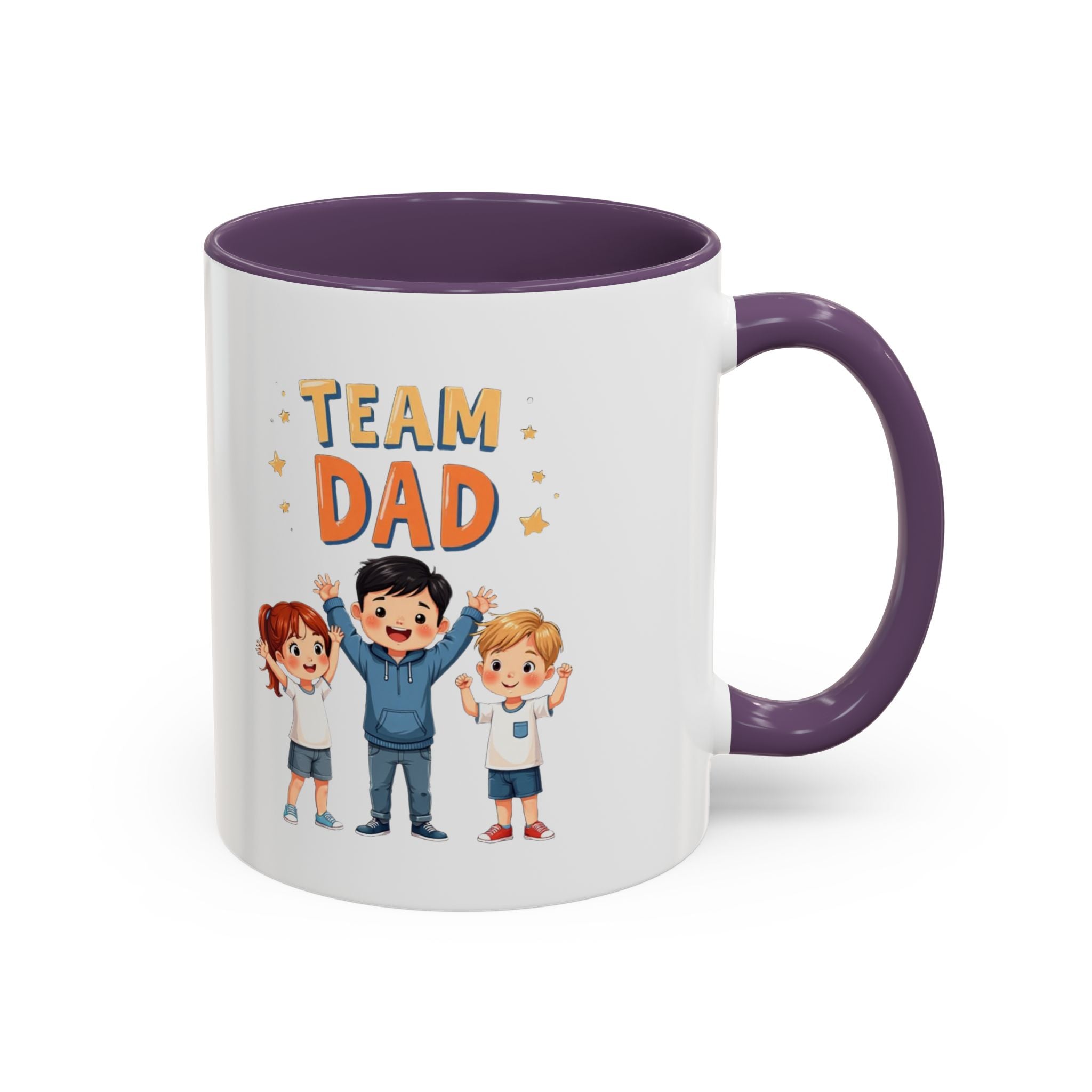 Team Dad Accent Coffee Mug