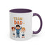 Team Dad Accent Coffee Mug
