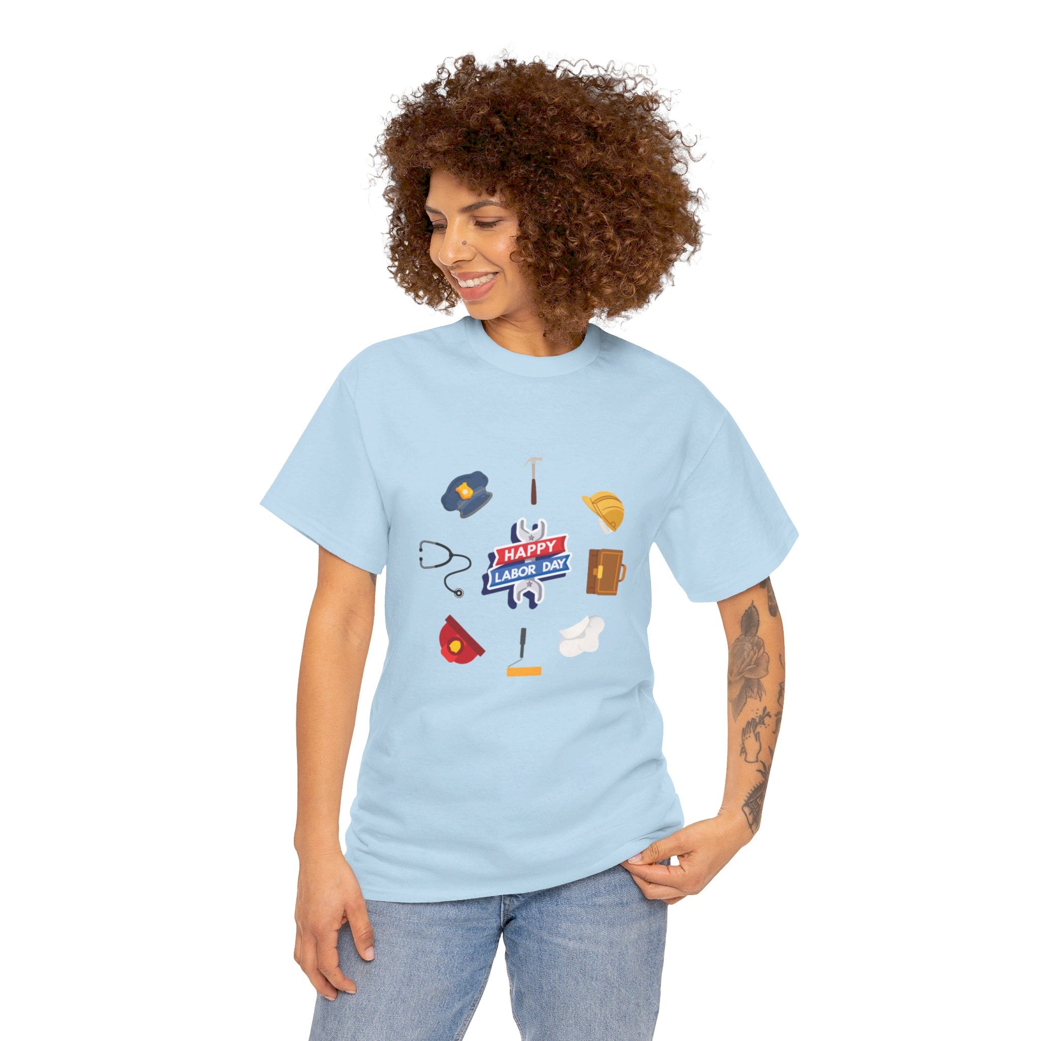 Happy Labor Day Wishes Unisex Heavy Cotton Tee