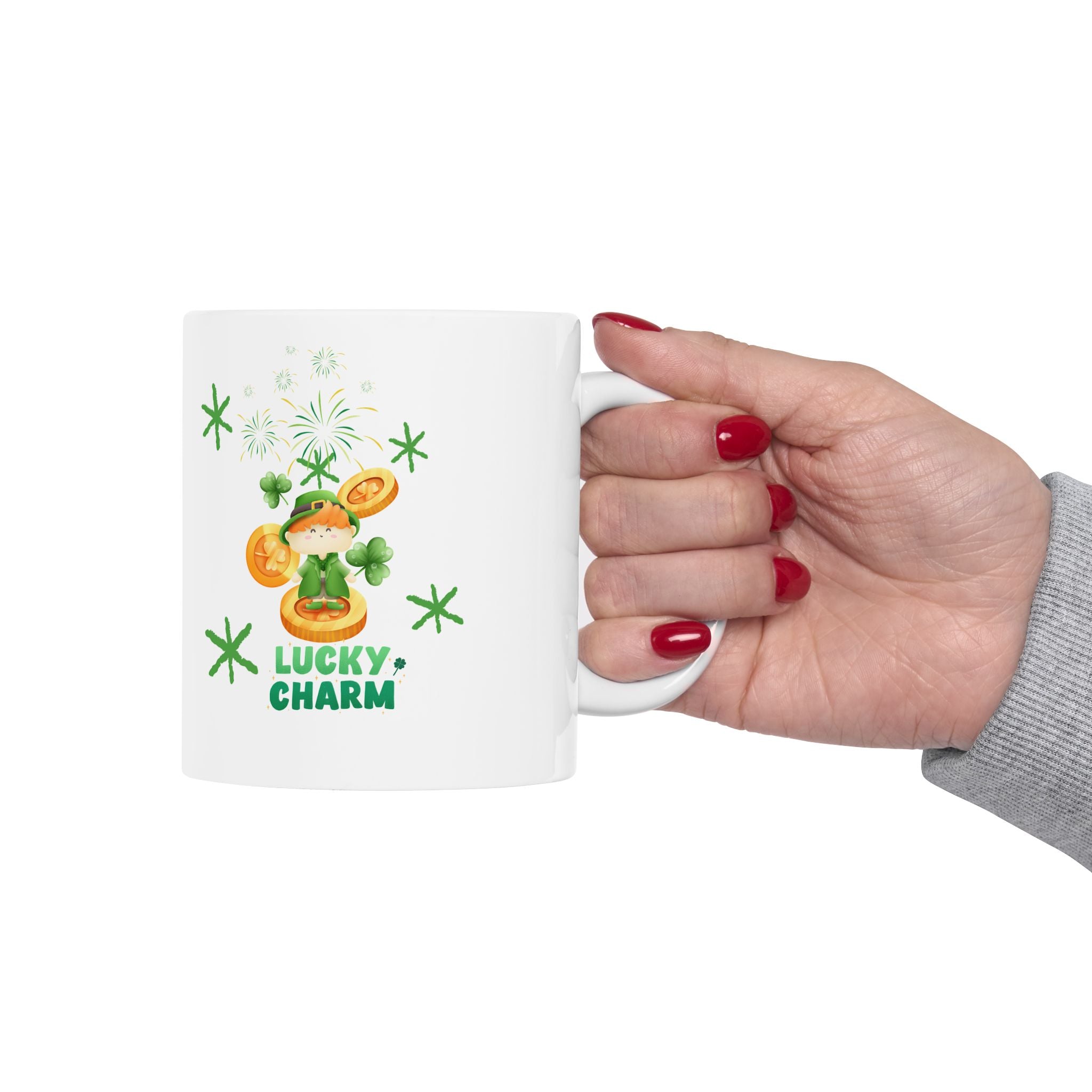 Lucky Charm Ceramic Coffee Mug, 11oz & 15oz