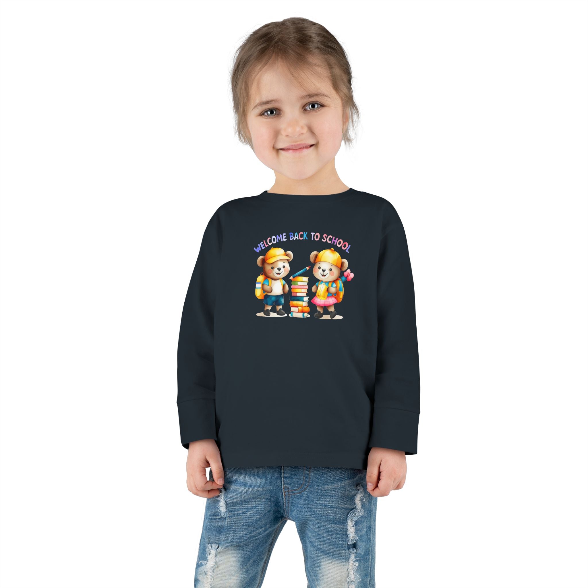 Welcome Back to School Toddler Long Sleeve Tee