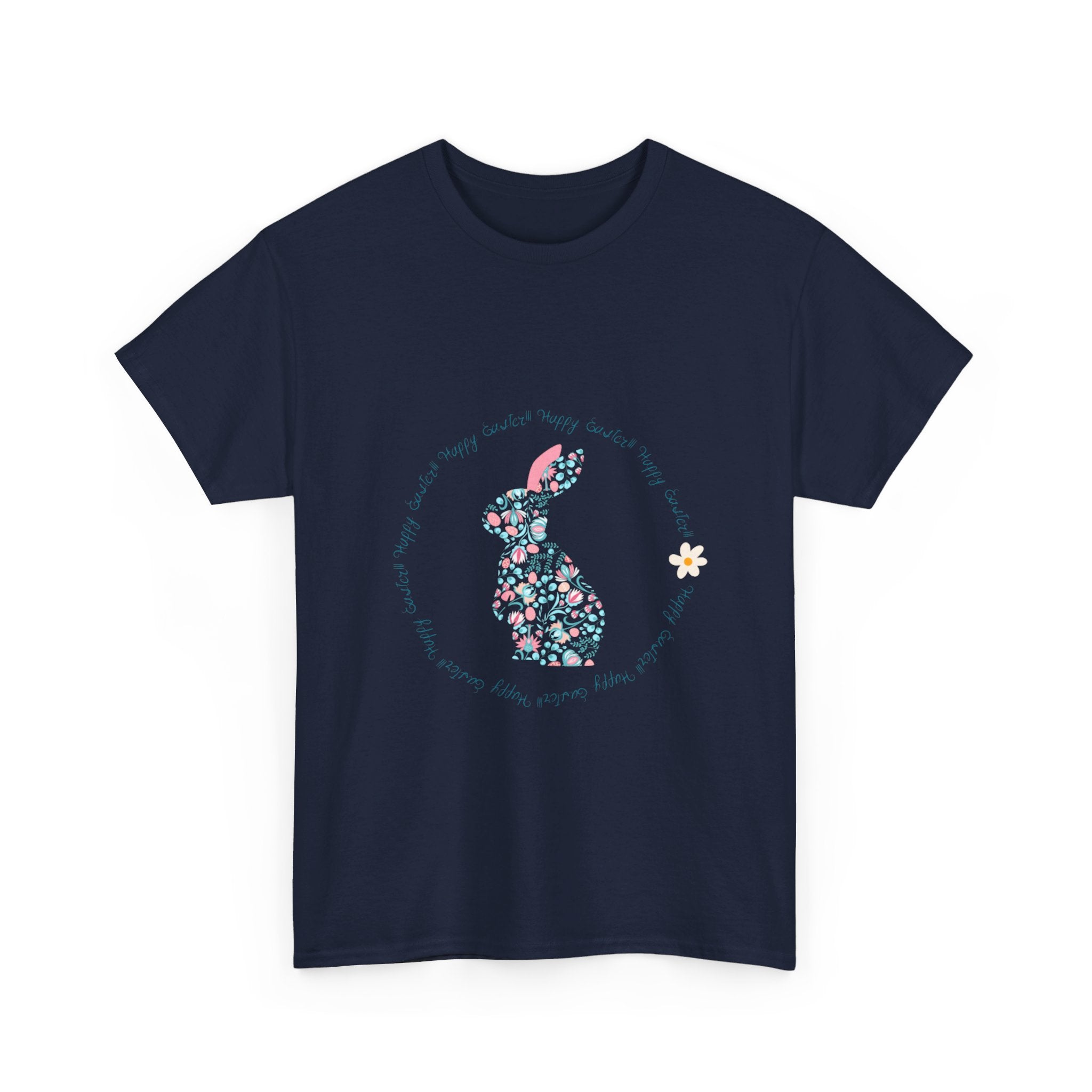 Happy Easter Rabbit Day Unisex Heavy Cotton Tee
