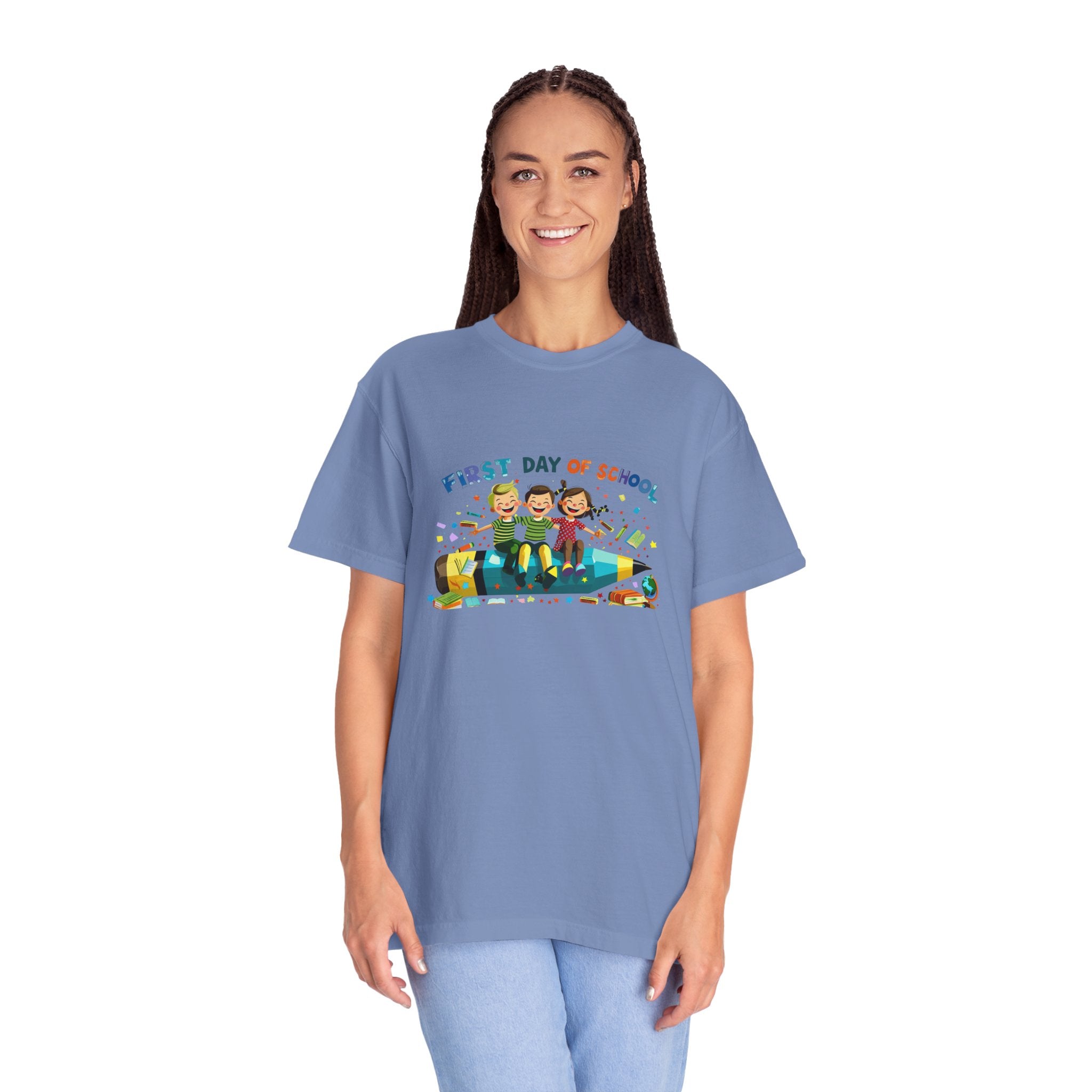 First Day of School Unisex Garment-Dyed T-Shirt
