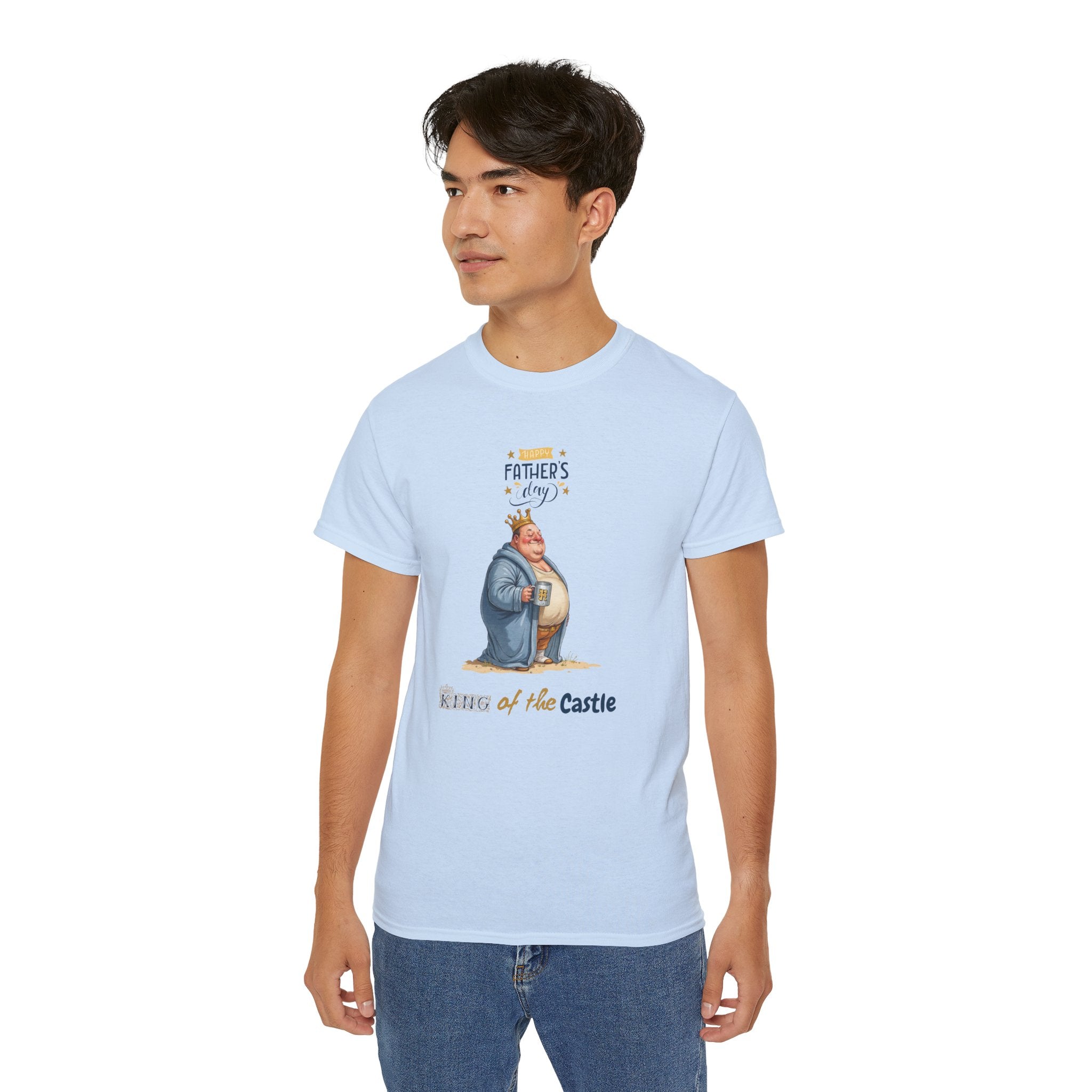 Father's Day King of the Castle Tee, Unisex Cotton T-Shirt