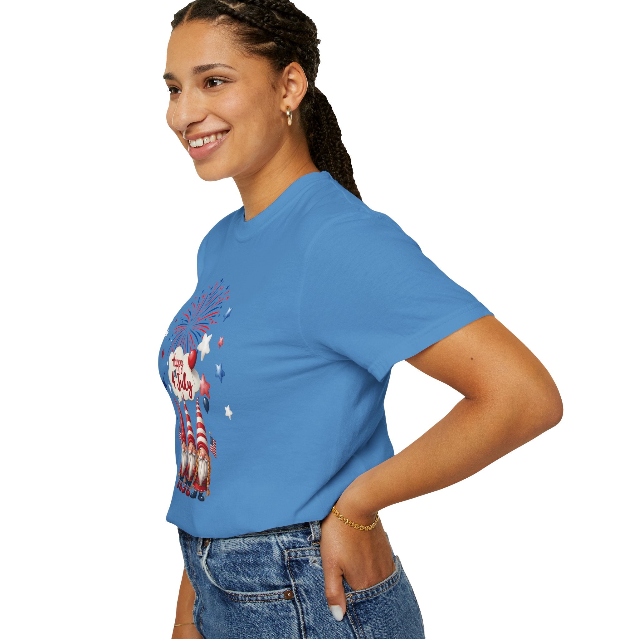 Gnome 4th of July T-shirt for 4th of July, Unisex Summer Tee