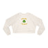 Kiss Me I'm Irish Women's Cropped Fleece Pullover