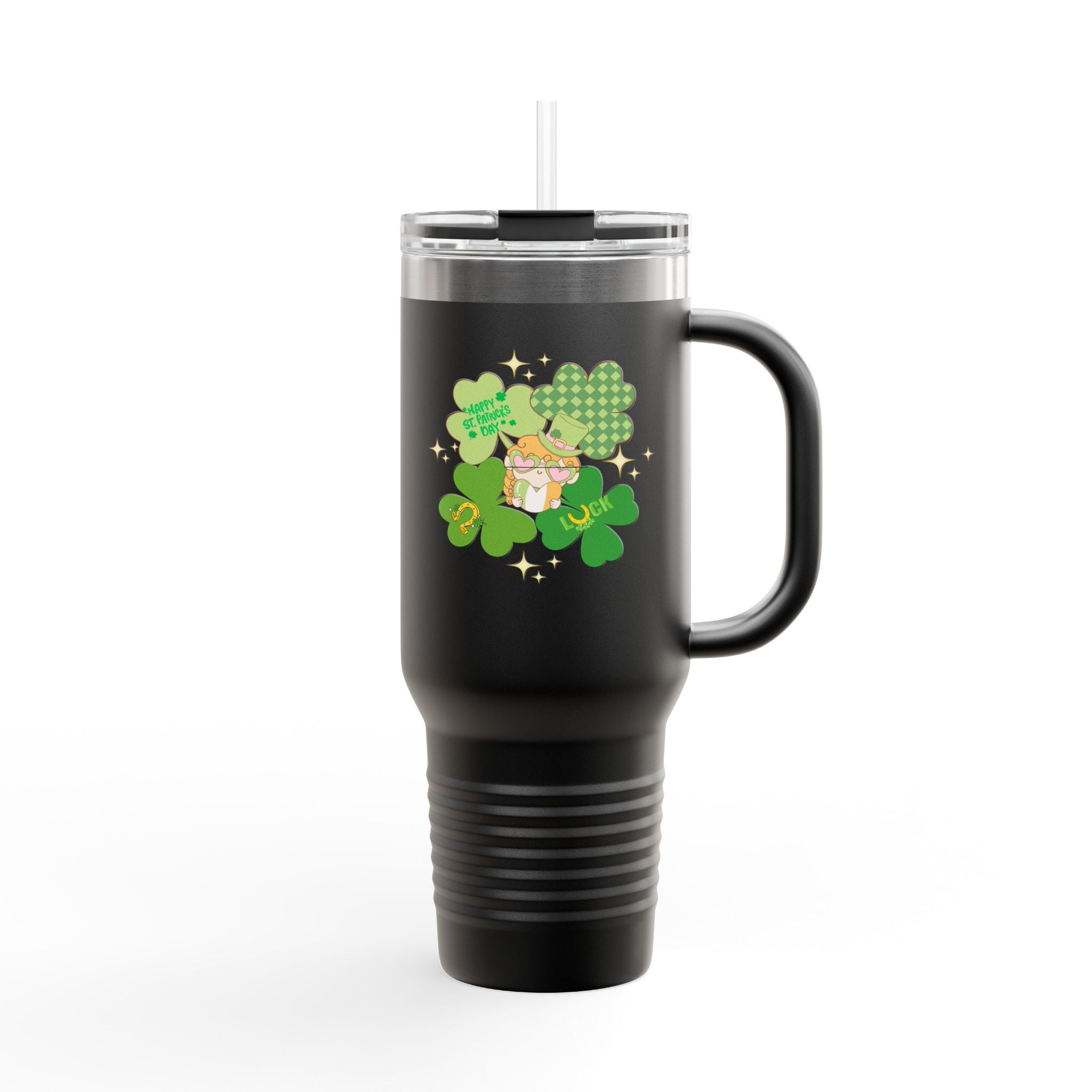 Retro St. Paddy's Day Insulated Travel Mug
