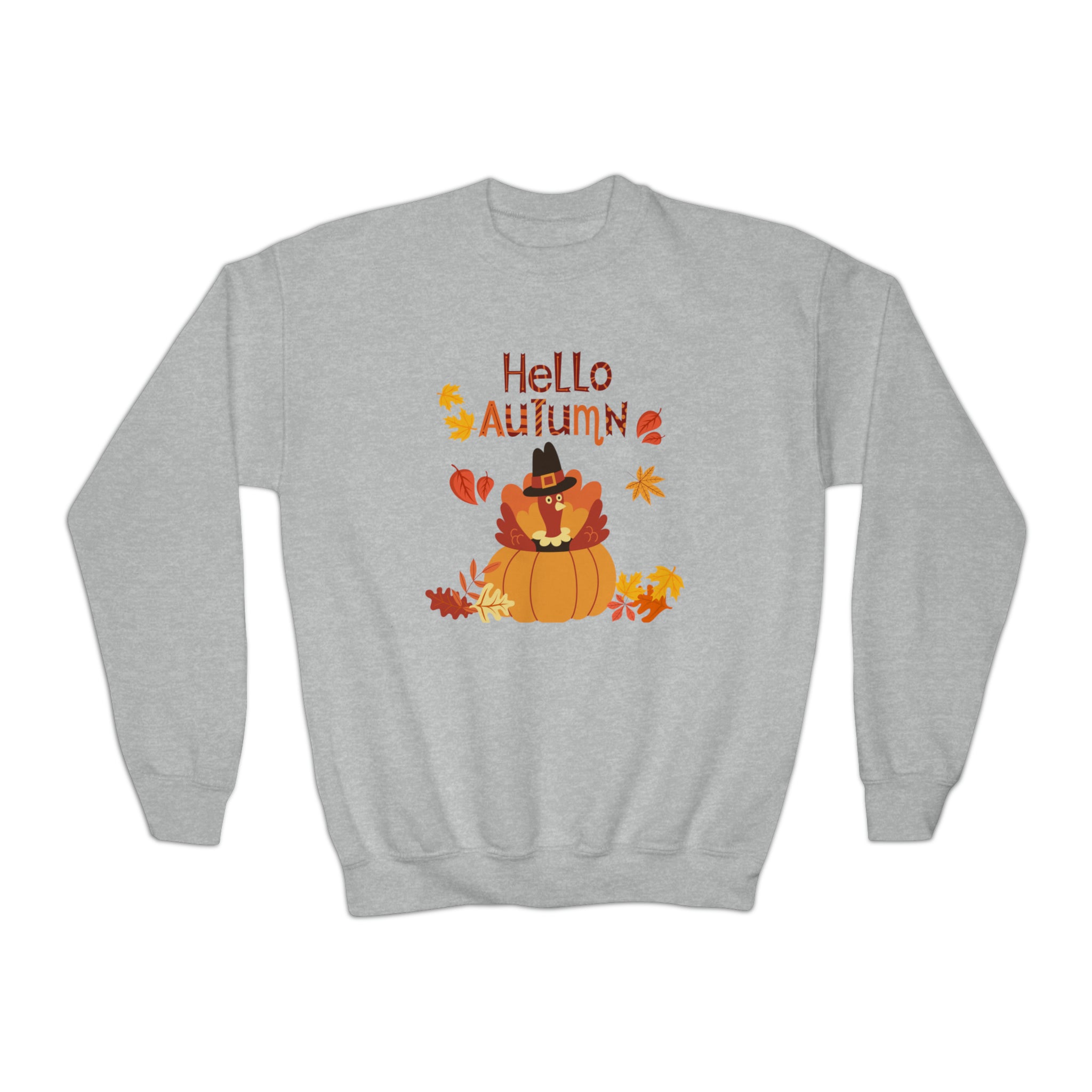 Hello Autumn Youth Crewneck Sweatshirt