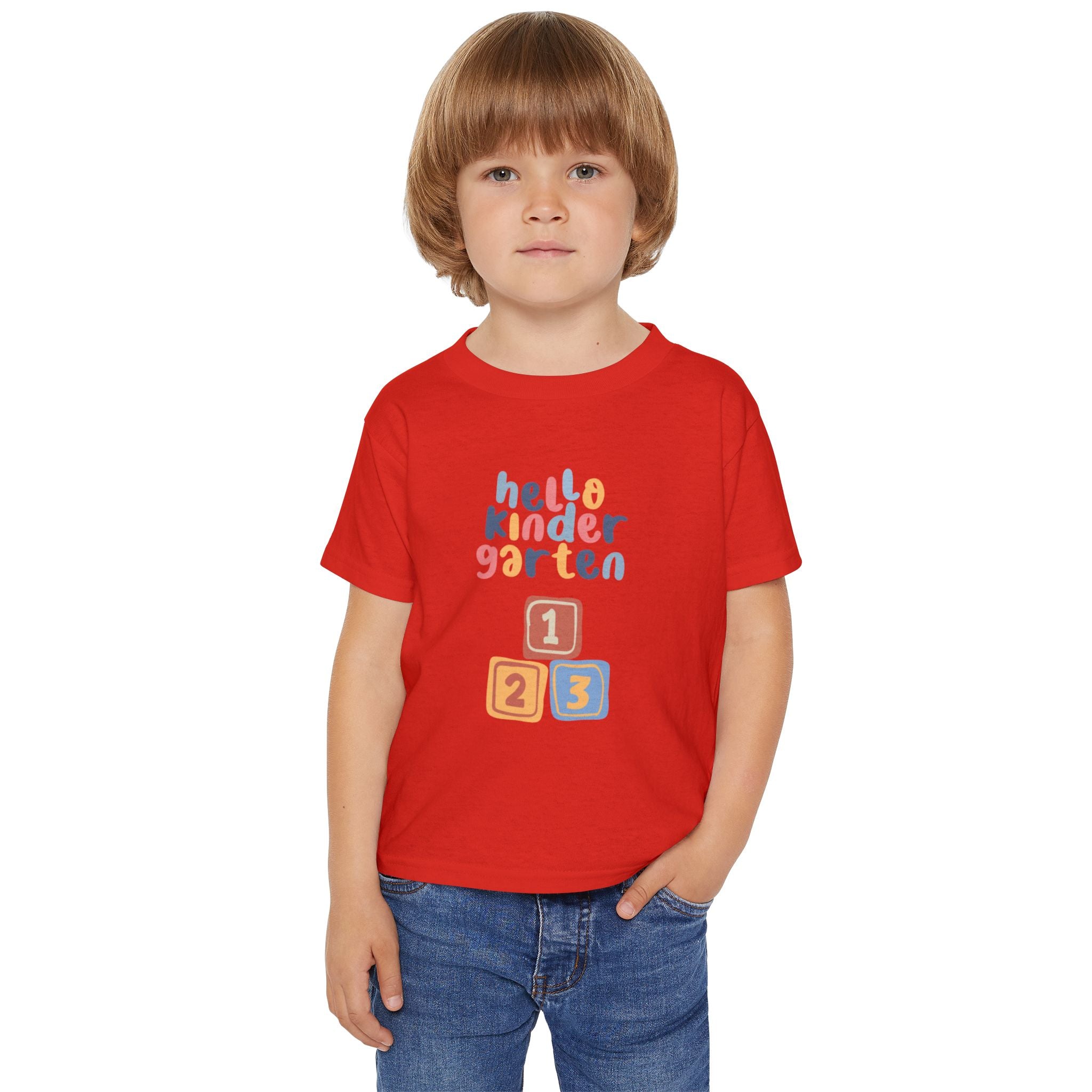 Hello Kindergarten Heavy Cotton™ Toddler T-shirt