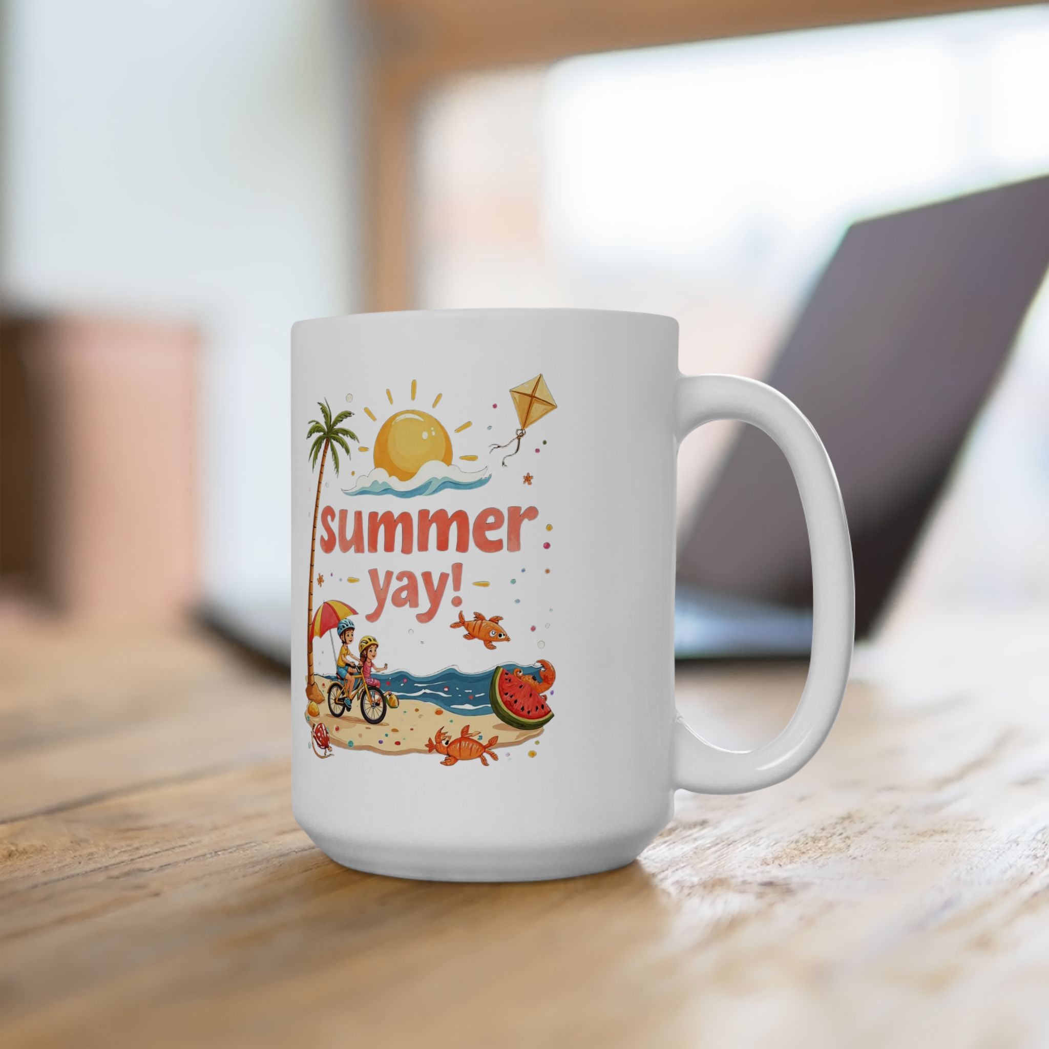 Summer Yay! Ceramic Mug,
