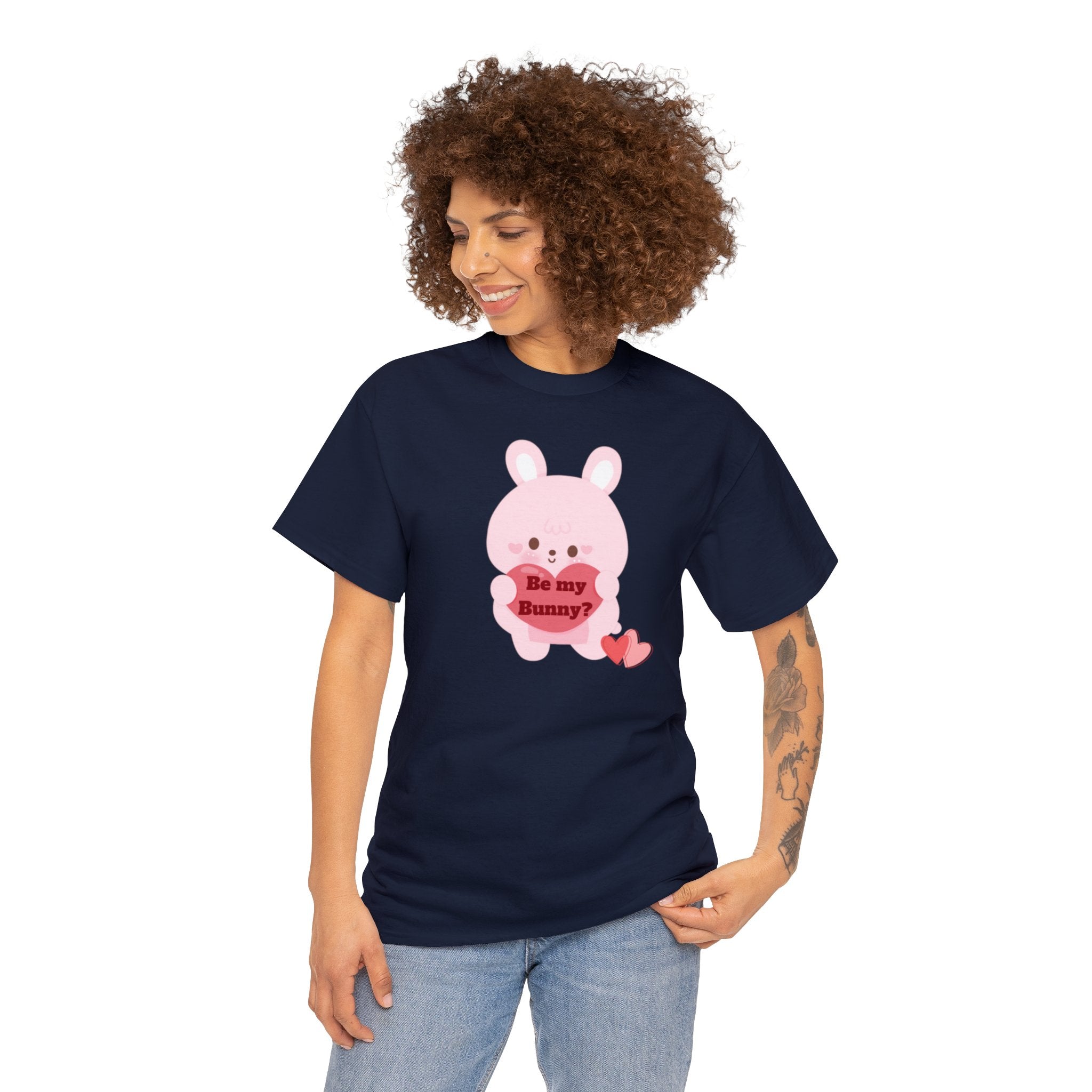 V-Day Bunny Unisex Heavy Cotton Tee