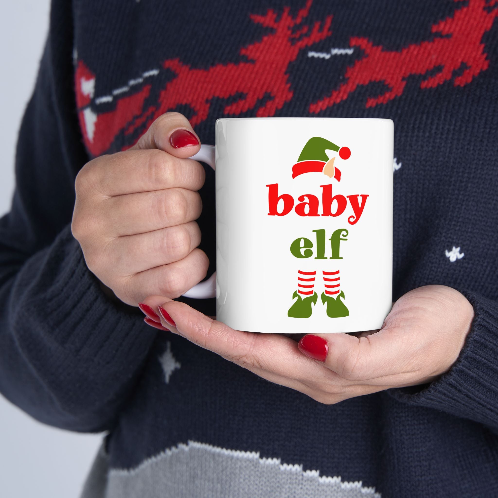 Baby Elf Ceramic Mug, (11oz, 15oz)