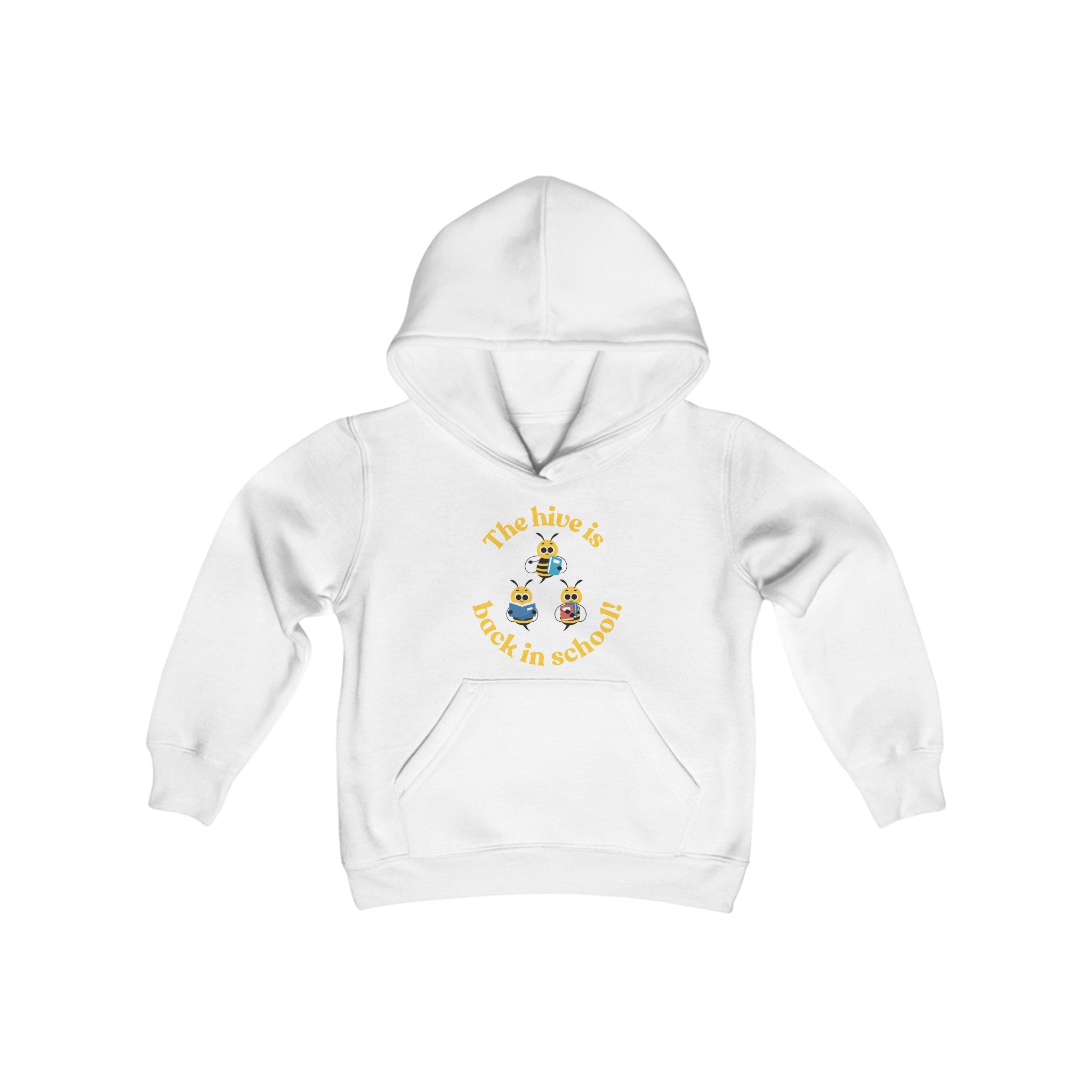 The Hive Is Back In School Youth Heavy Blend Hooded Sweatshirt