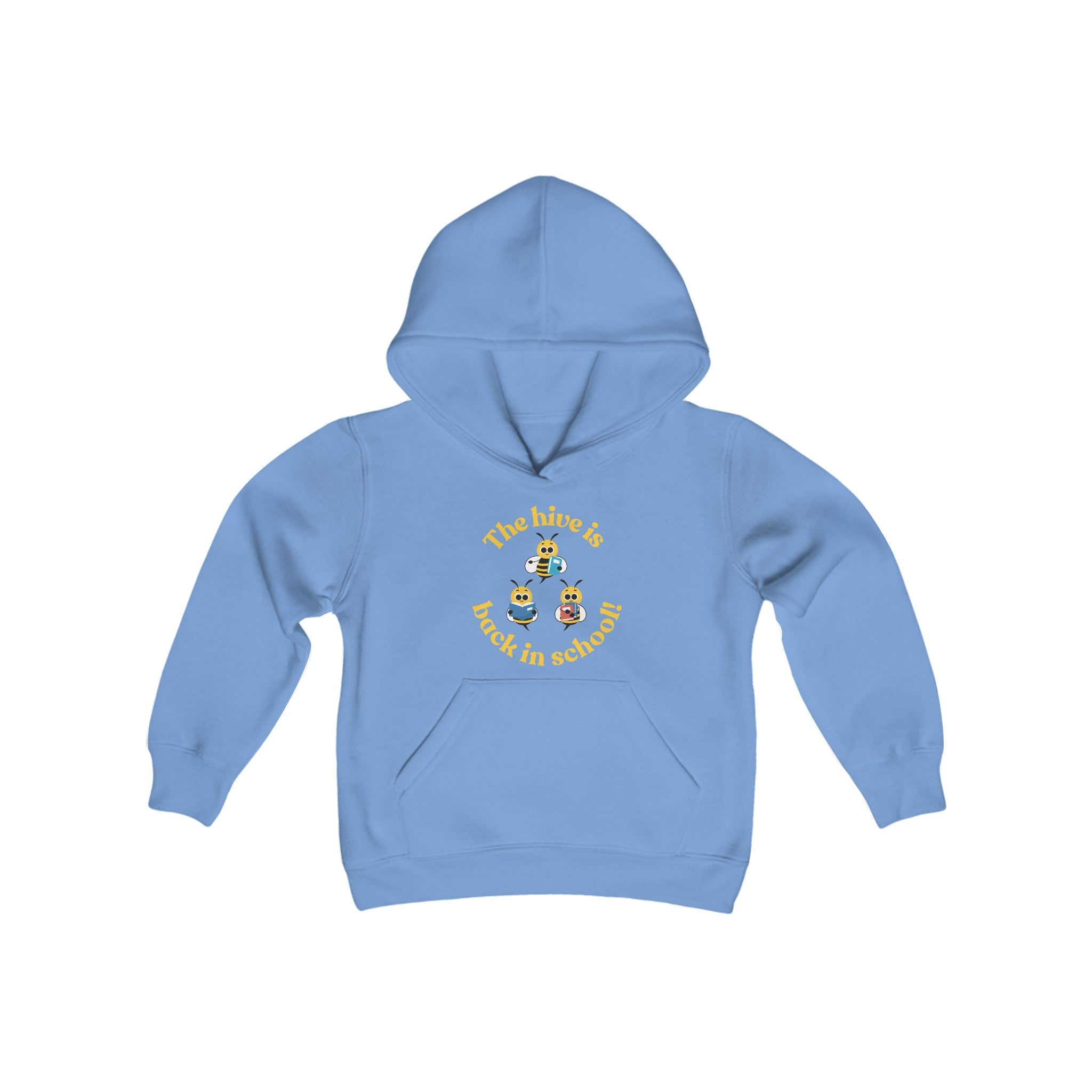 The Hive Is Back In School Youth Heavy Blend Hooded Sweatshirt