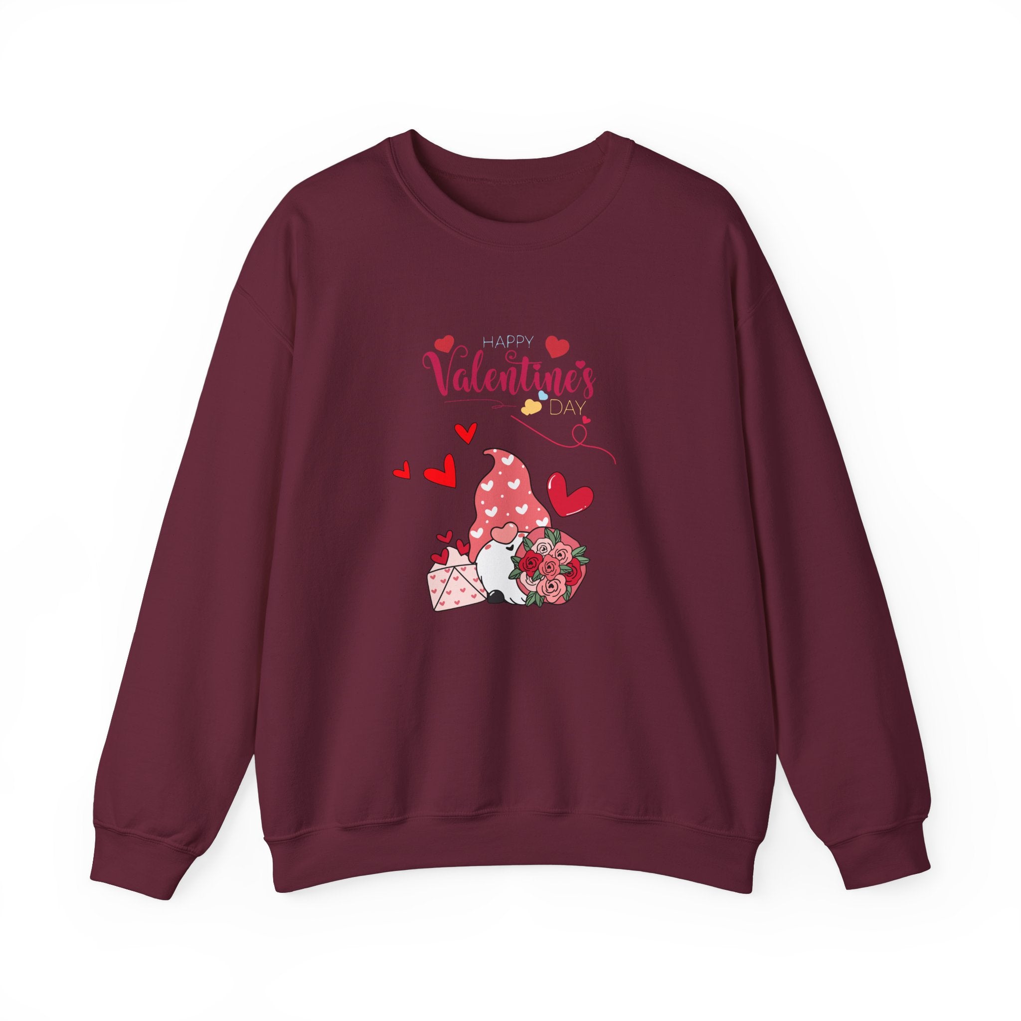Gnome Valentine's Day Unisex Heavy Blend™ Crewneck Sweatshirt