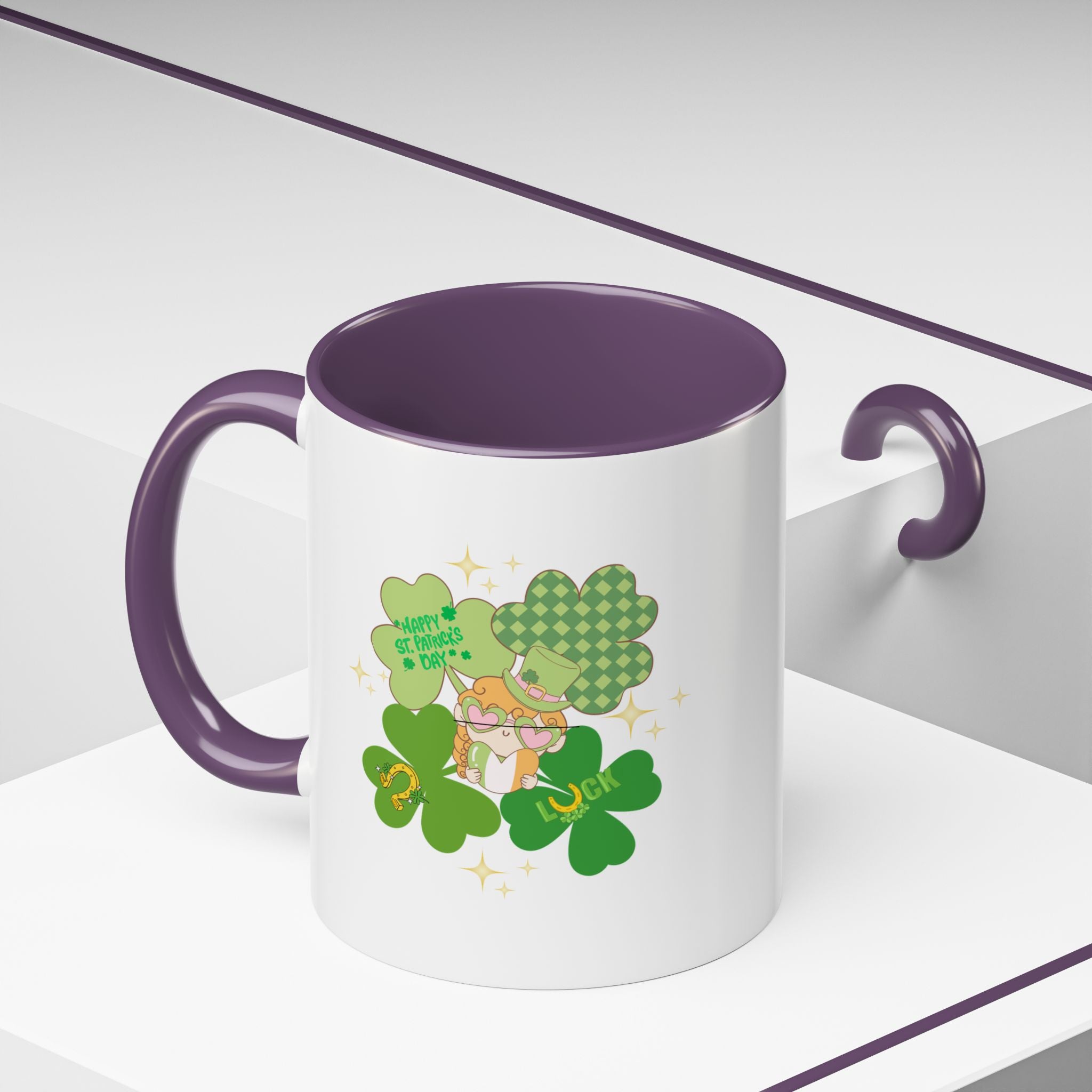Retro St. Paddy's Day Accent Coffee Mug - 11oz & 15oz
