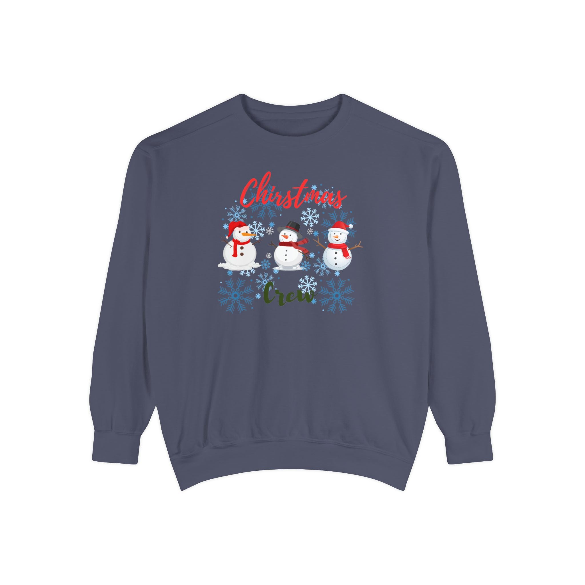 Christmas Crew Unisex Garment-Dyed Sweatshirt