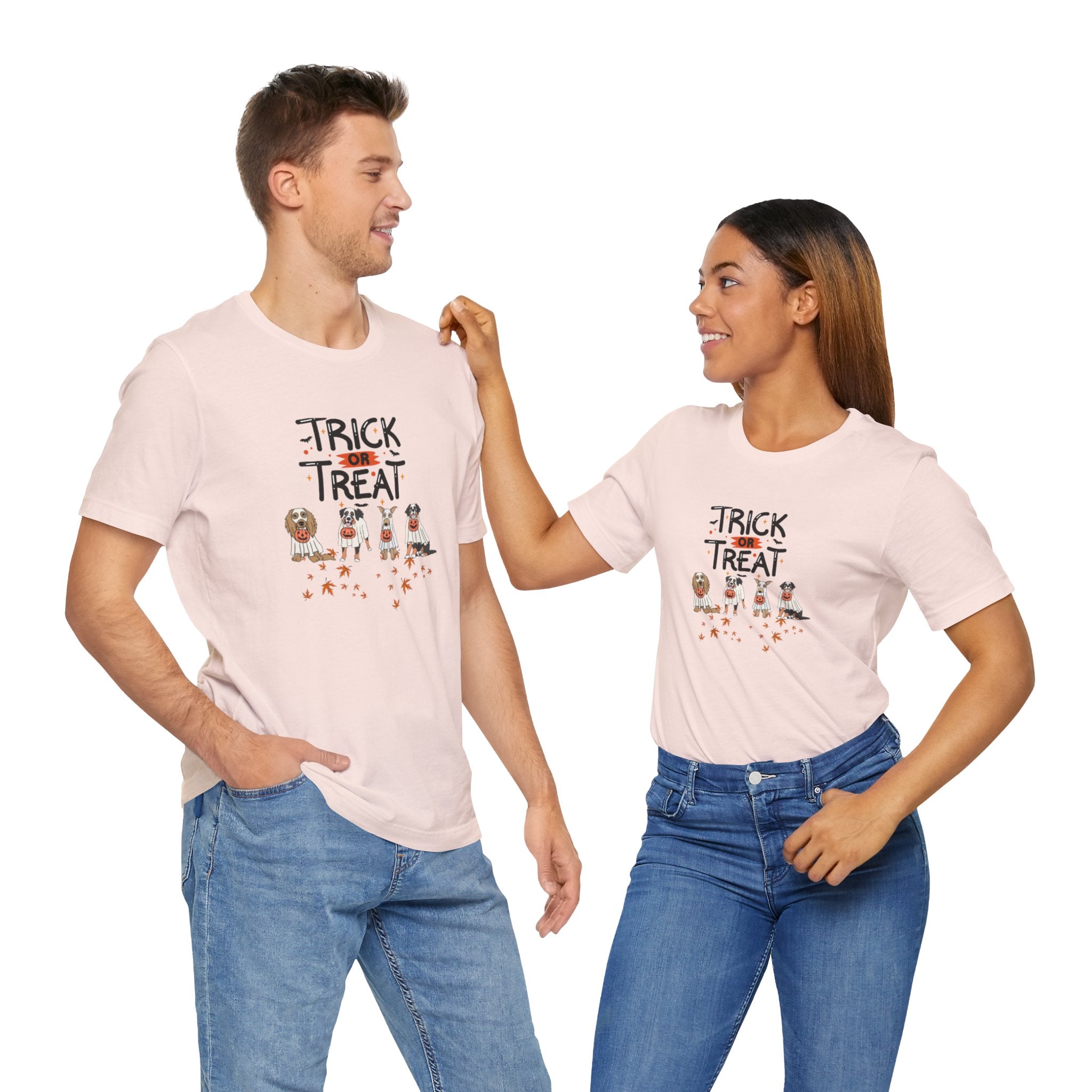 Pooch Trick or Treat Unisex Jersey Short Sleeve Tee