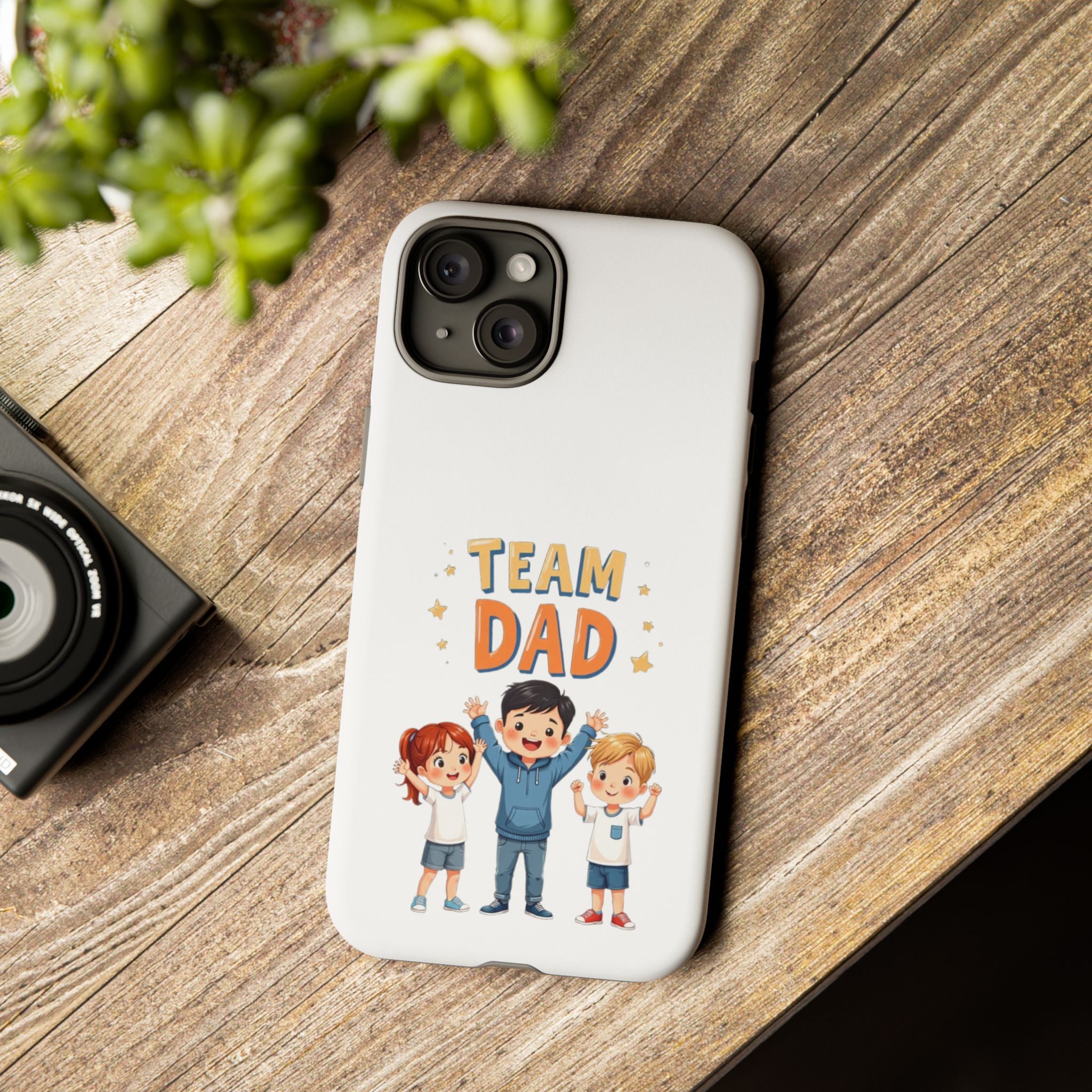 Team Dad Phone Case, Fun Gift for Fathers, Durable Phone Protector, Cute Dad Team Merchandise, Father's Day Special