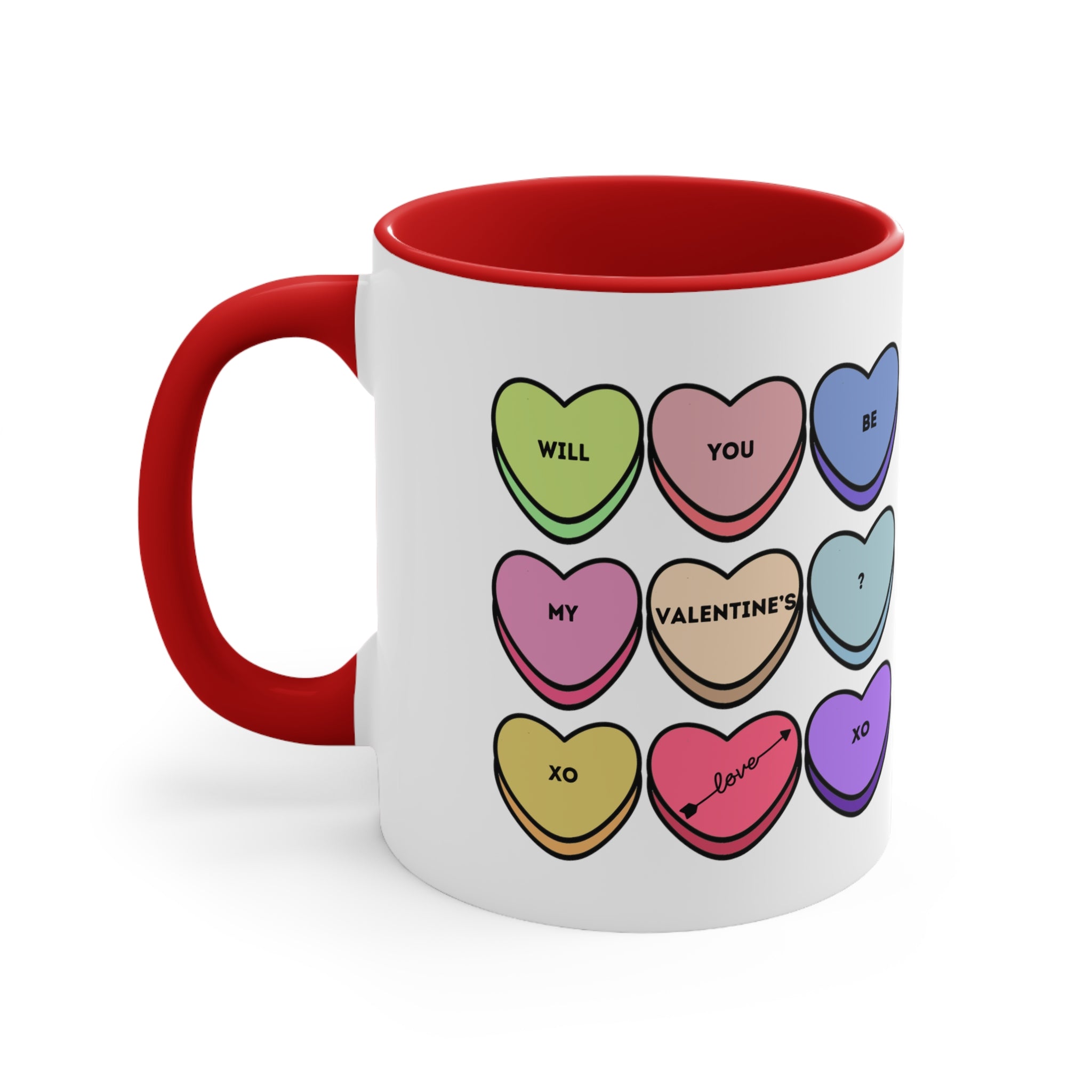 Will You Be My Valentine? Accent Coffee Mug, 11oz