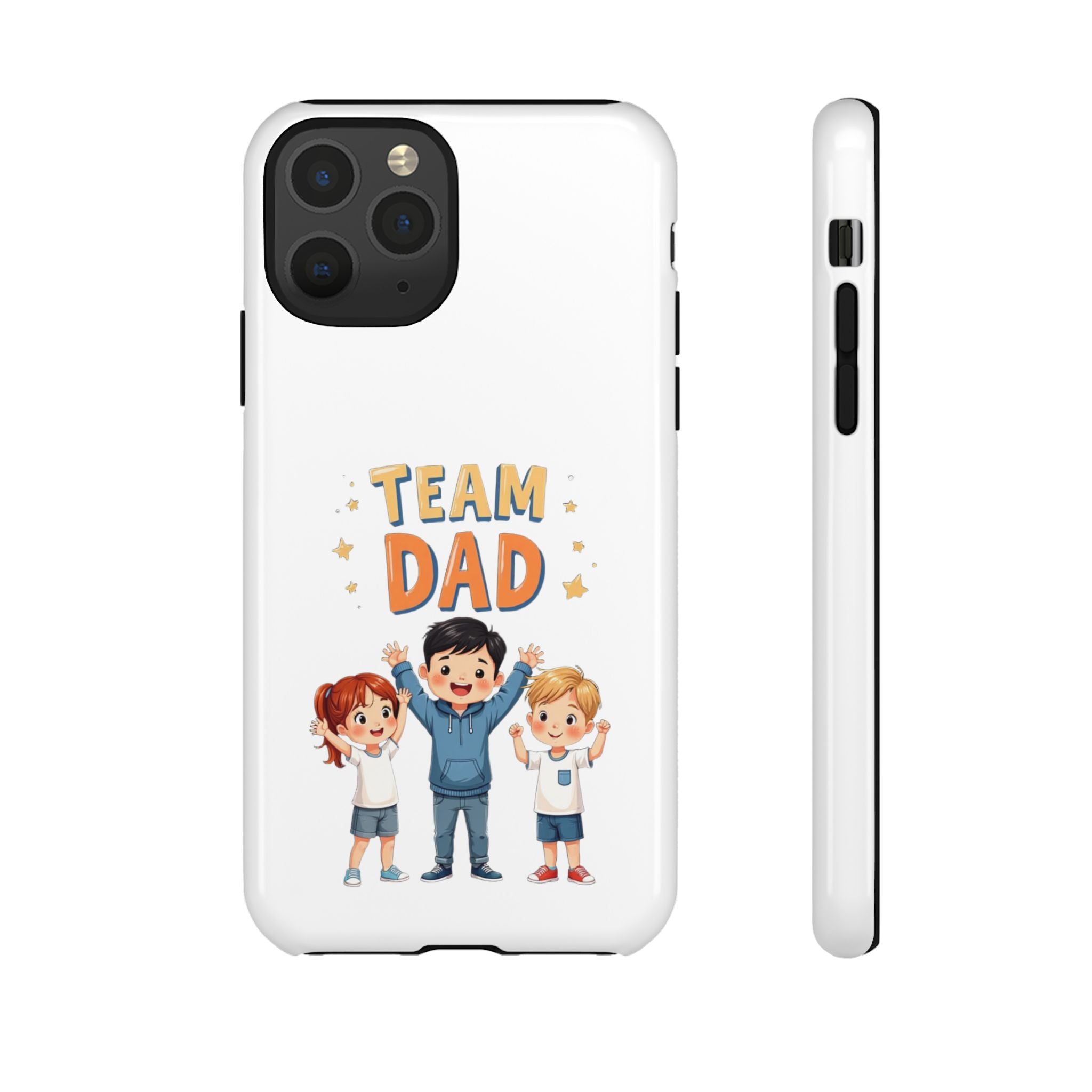 Team Dad Phone Case, Fun Gift for Fathers, Durable Phone Protector, Cute Dad Team Merchandise, Father's Day Special
