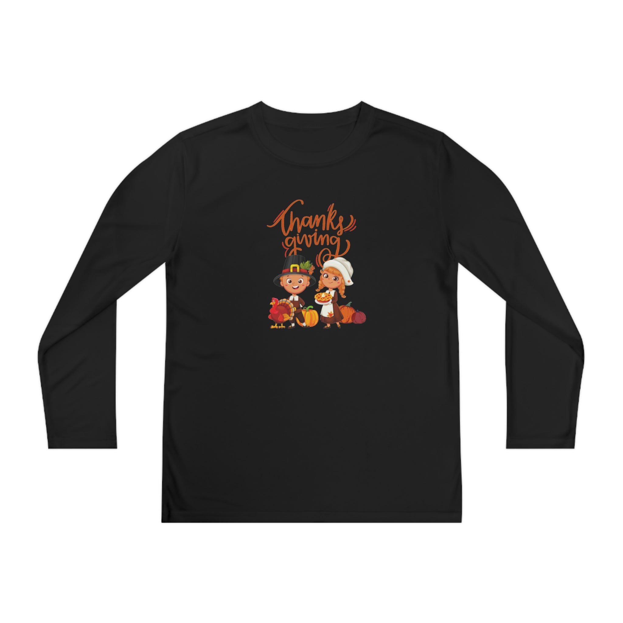 Happy Thanksgiving Youth Long Sleeve Competitor Tee