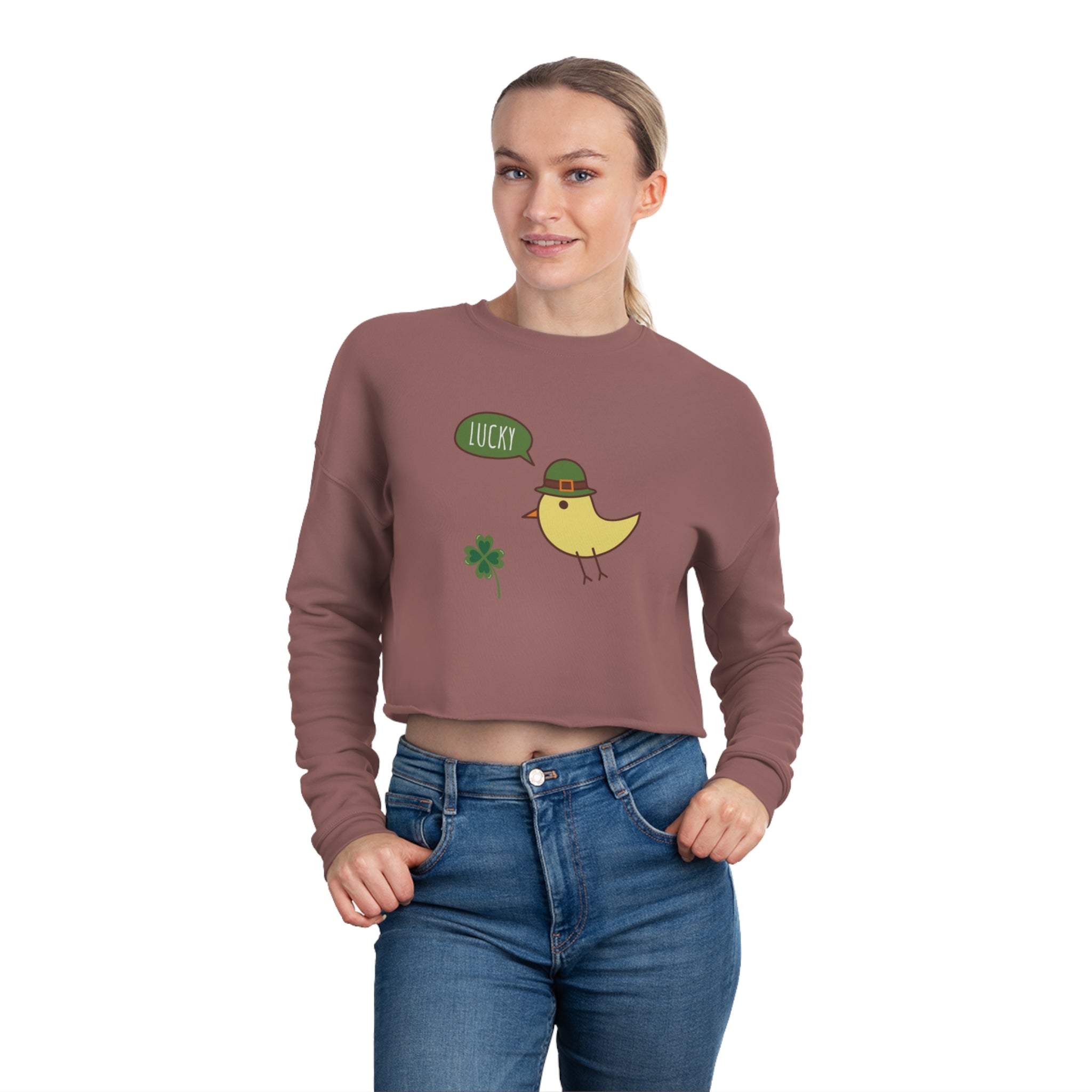 Feeling Lucky Women's Cropped Sweatshirt