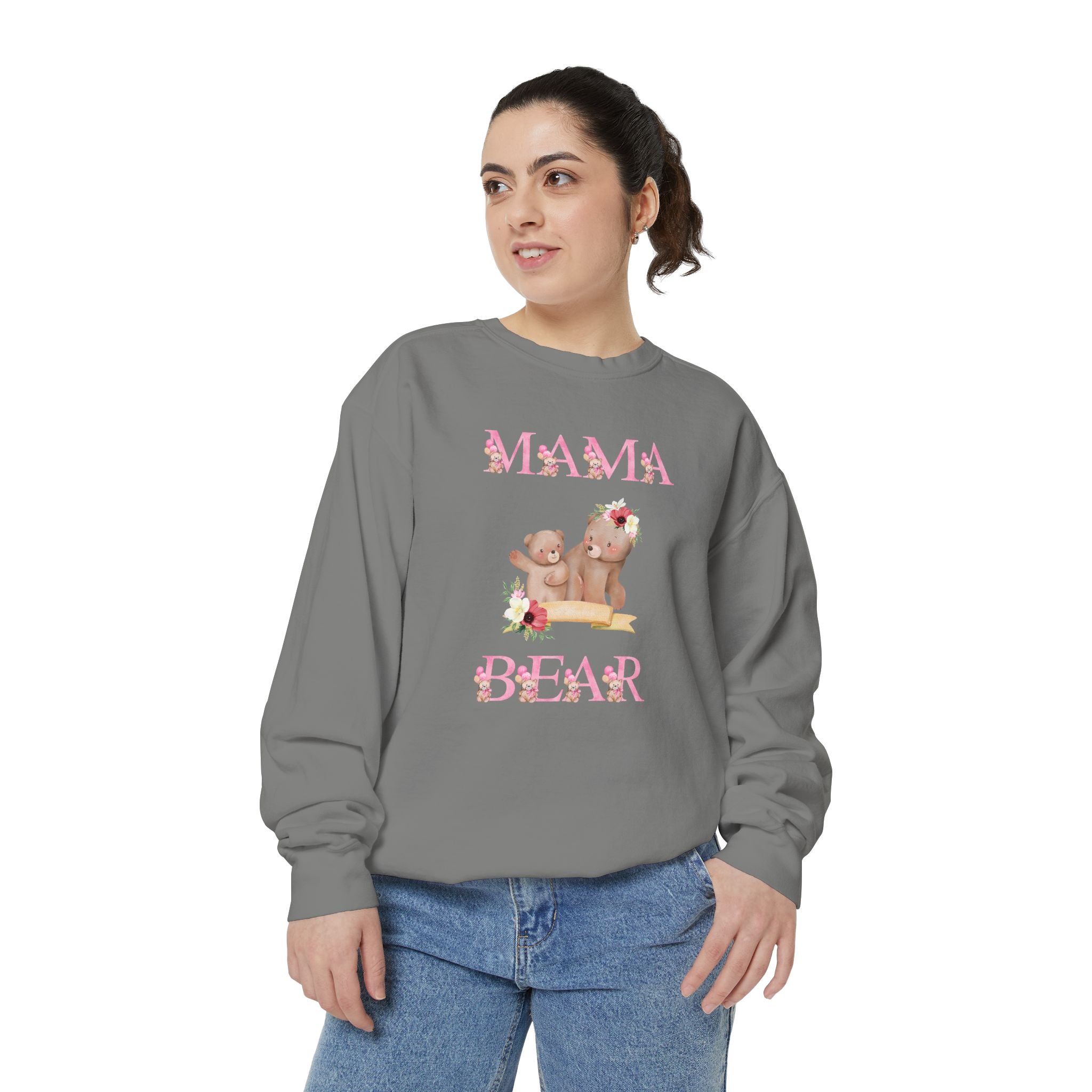 Mama Bear Unisex Garment-Dyed Sweatshirt