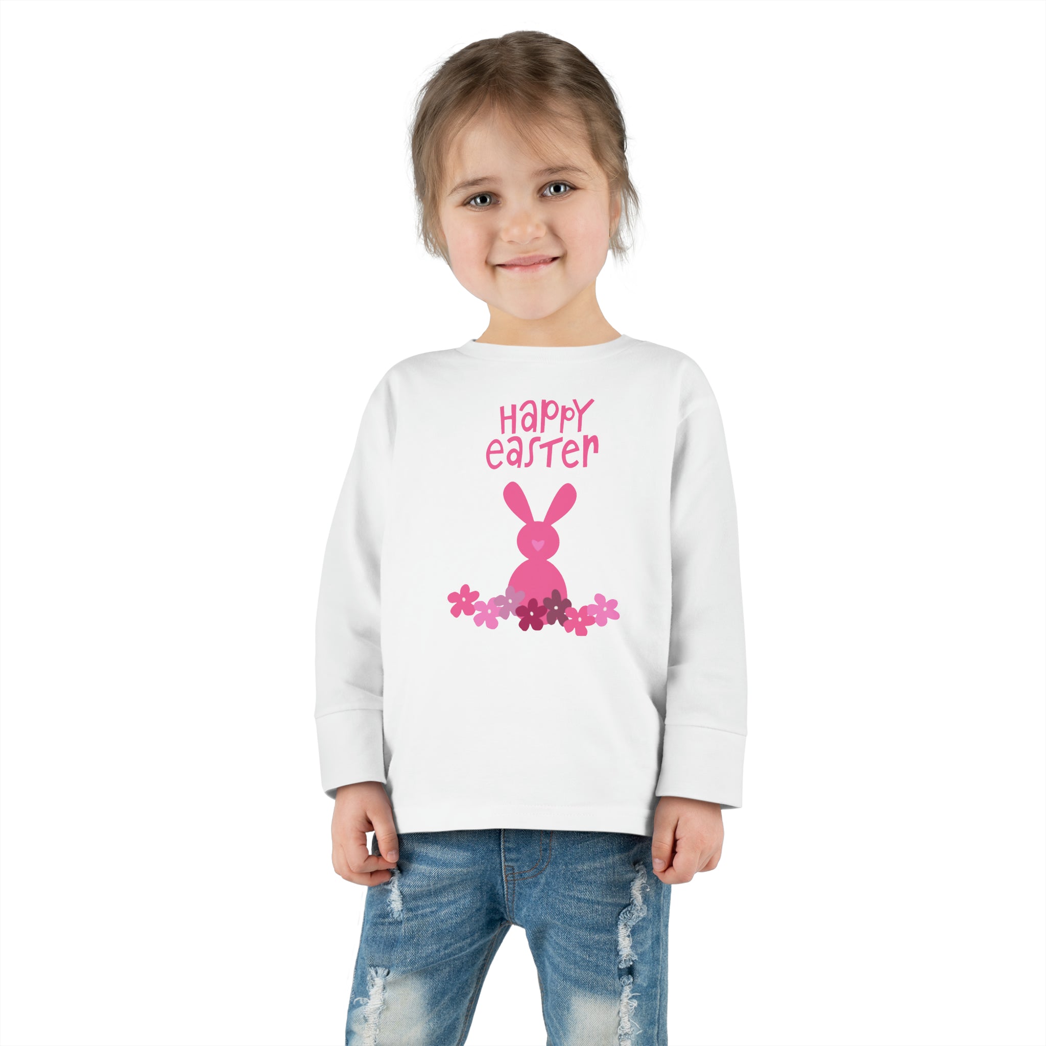Happy Bunny Day Toddler Long Sleeve Tee