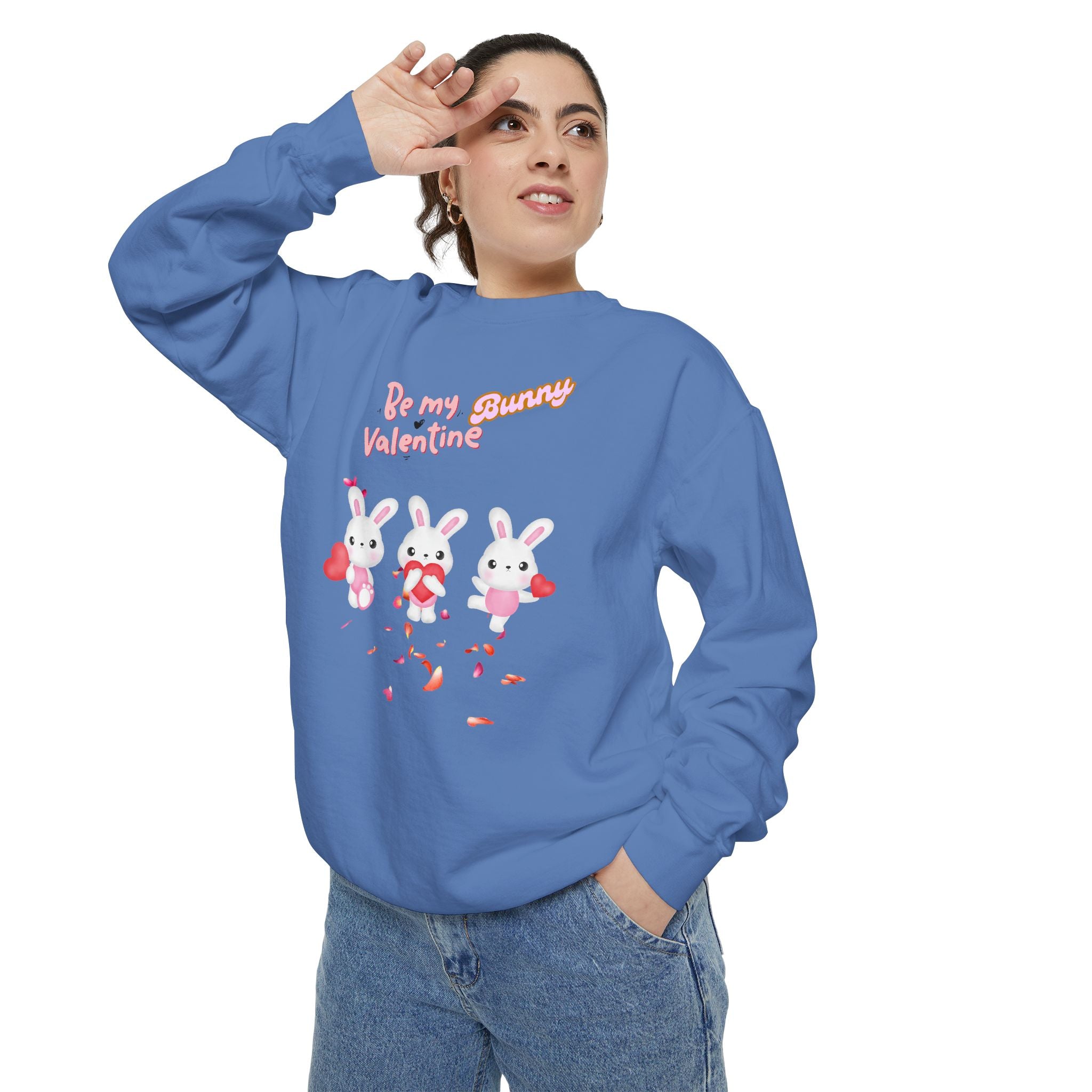 My Bunny Valentine Unisex Garment-Dyed Sweatshirt