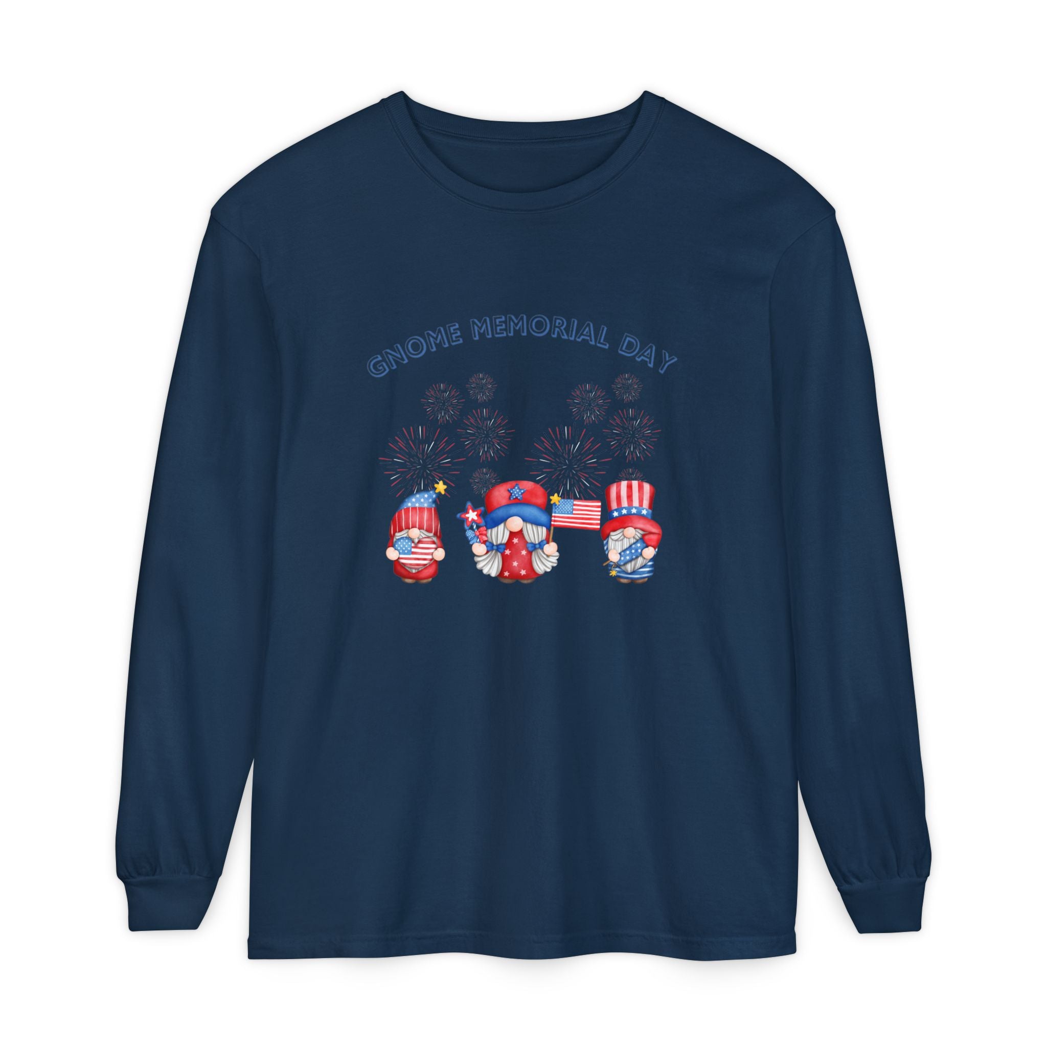 Gnome Memorial Day Long Sleeve T-Shirt