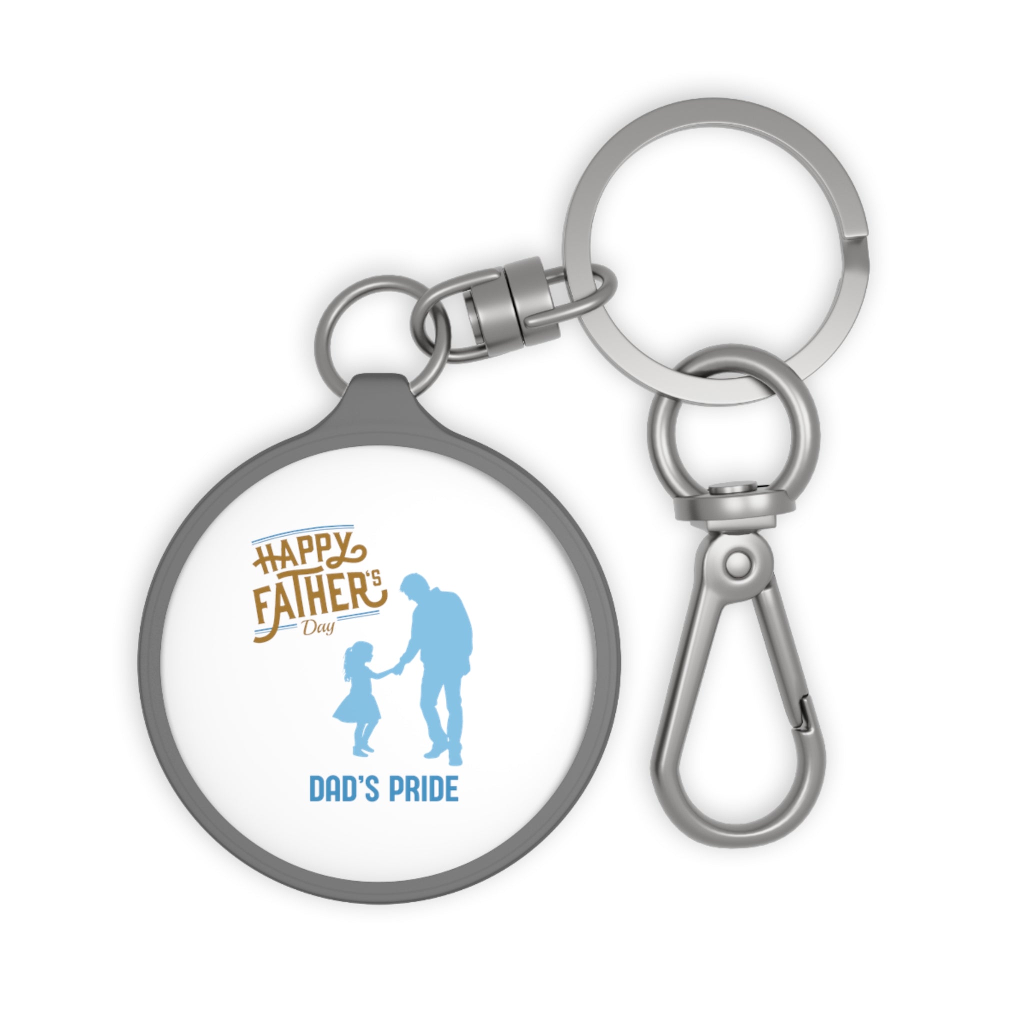 Dad's Pride Keyring Tag