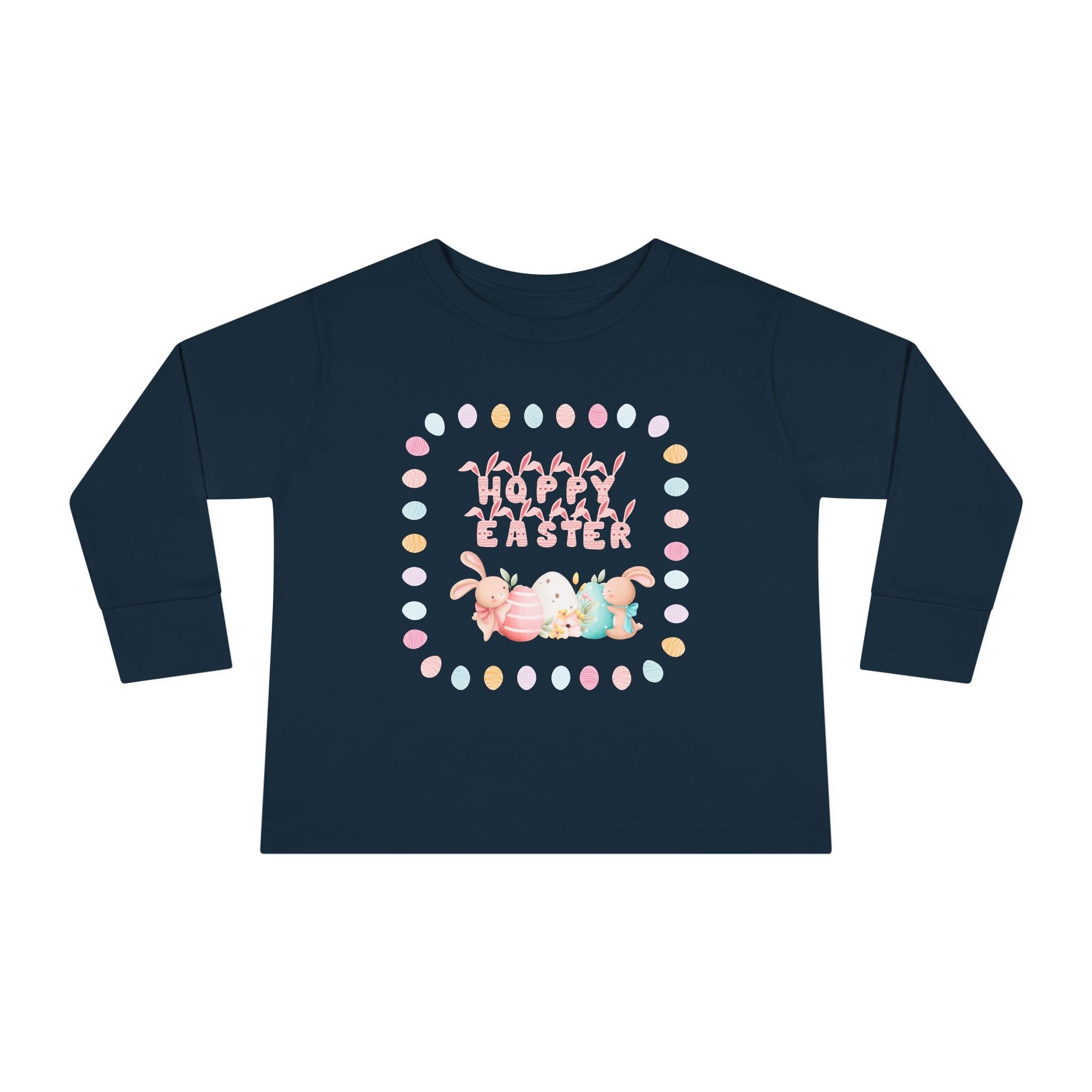 Hoppy Easter Toddler Long Sleeve Tee