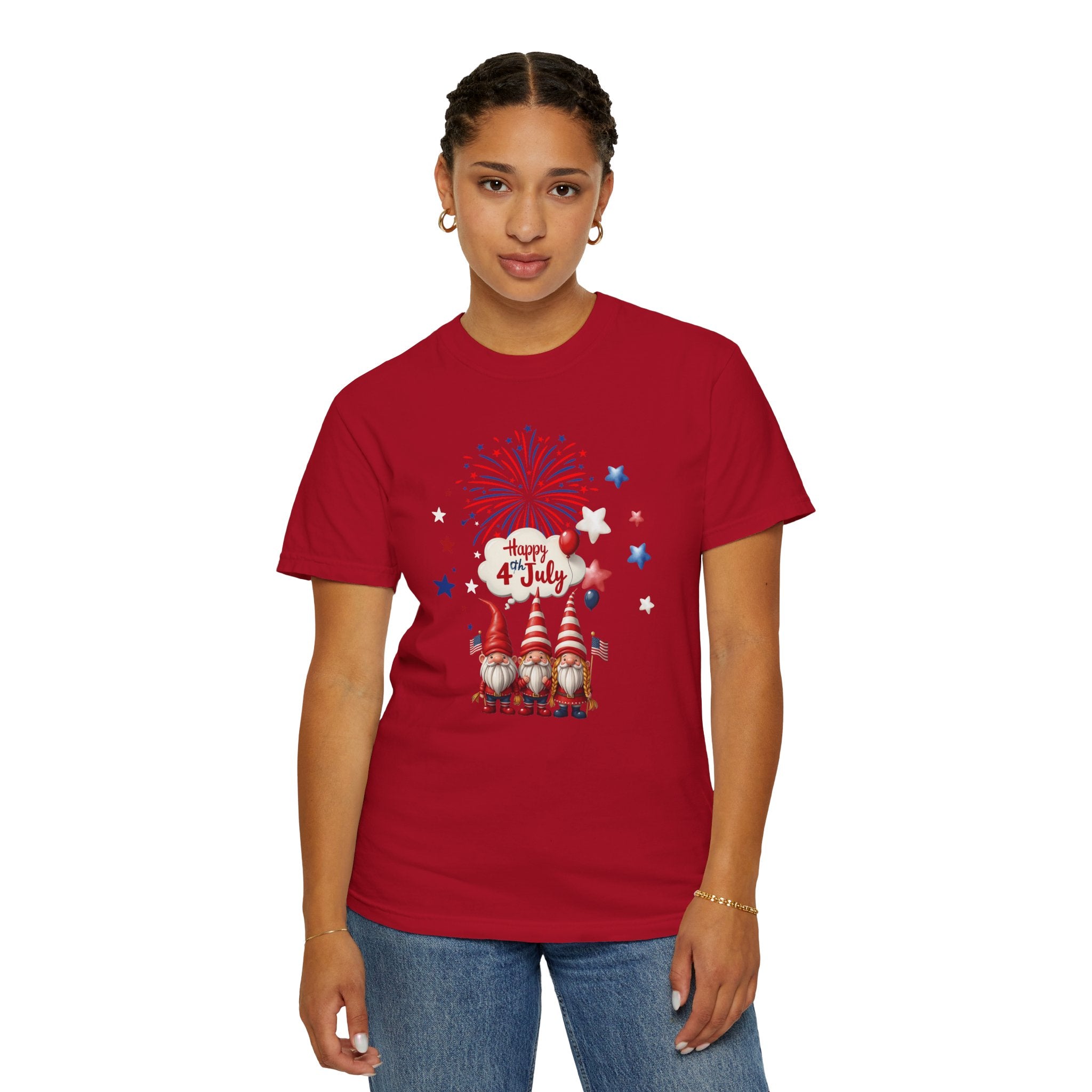 Gnome 4th of July T-shirt for 4th of July, Unisex Summer Tee
