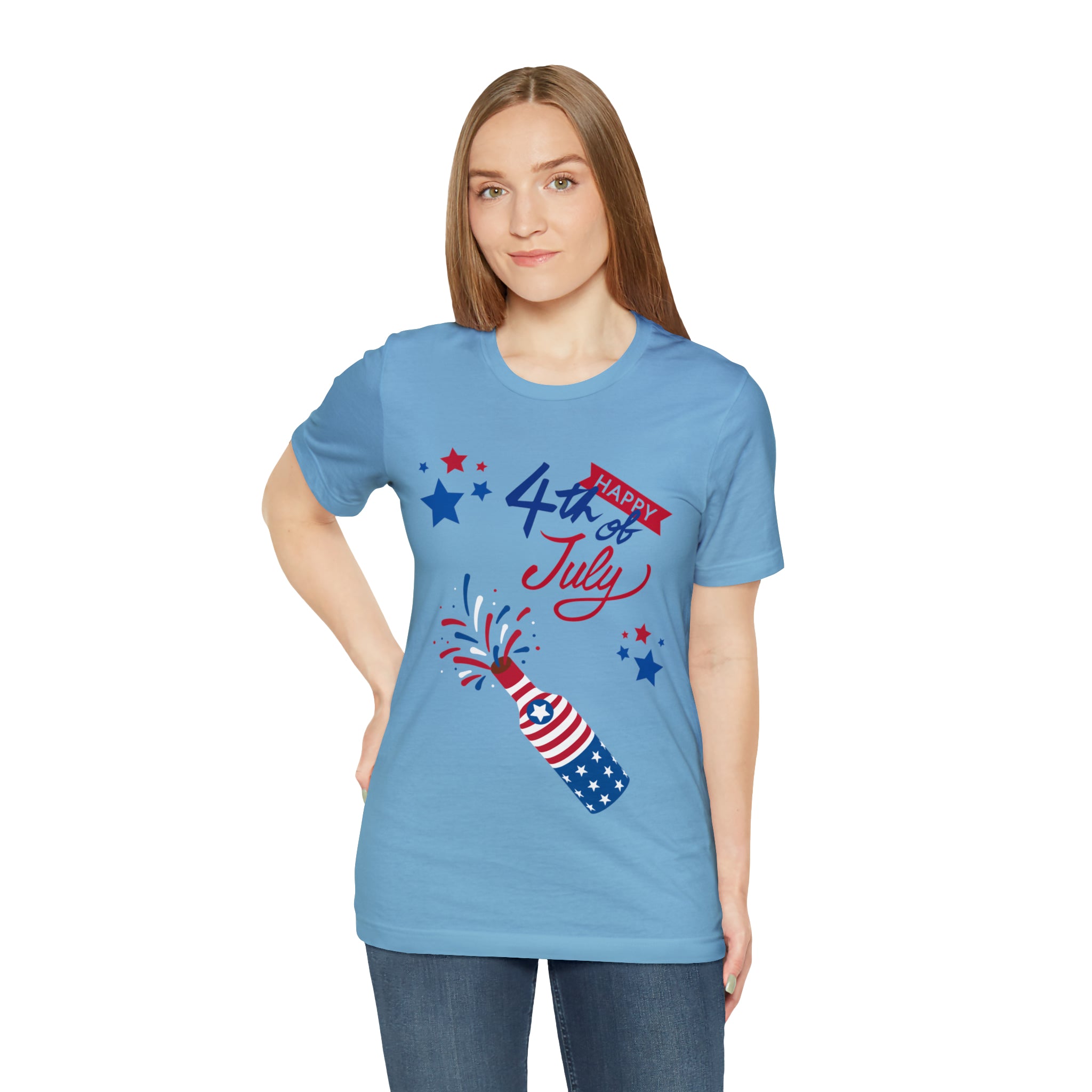 Happy 4th Of July Celebration Unisex Jersey Short Sleeve Tee