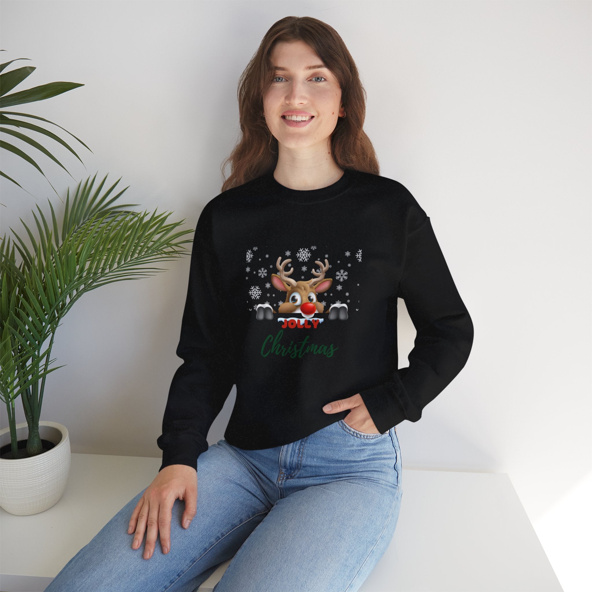 Jolly Christmas Unisex Heavy Blend™ Crewneck Sweatshirt