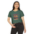 Happy 4th of July Teddy Bear Couple  Crop Top