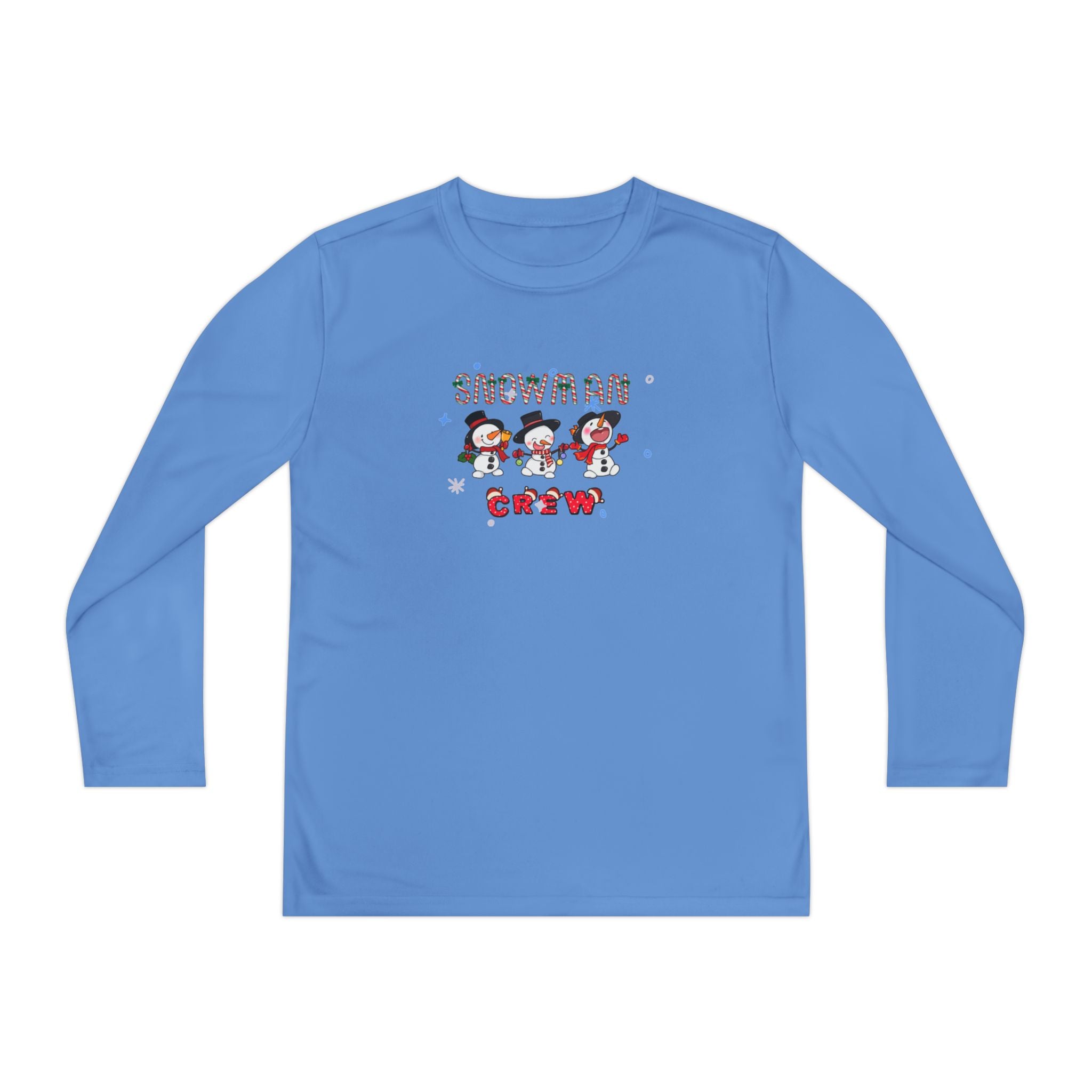 Snowman Crew Youth Long Sleeve Competitor Tee