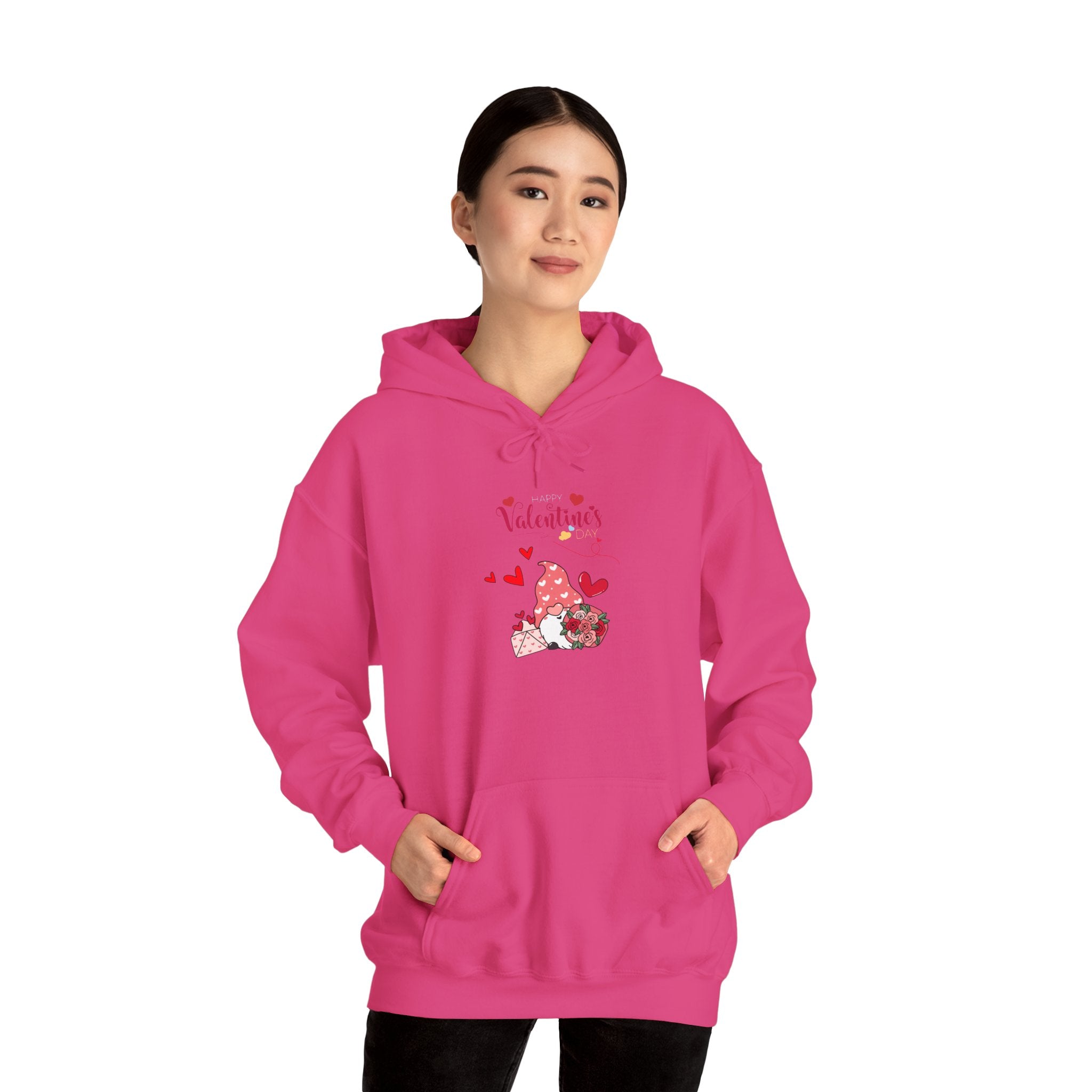 Gnome Valentine's Day Unisex Heavy Blend™ Hooded Sweatshirt