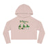 St Patty's Day Gnome Women’s Cropped Hooded Sweatshirt